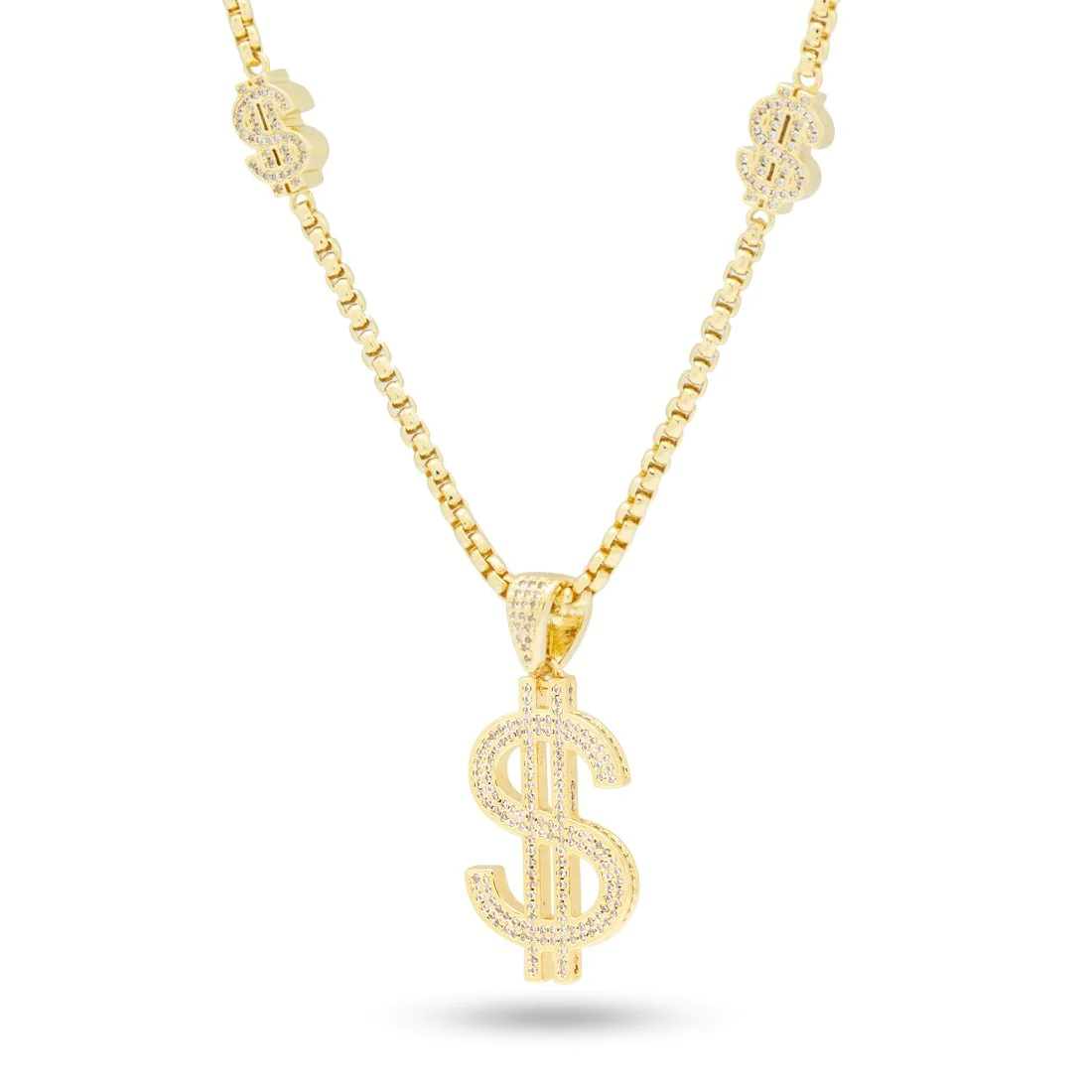 Dollar Sign Link Necklace