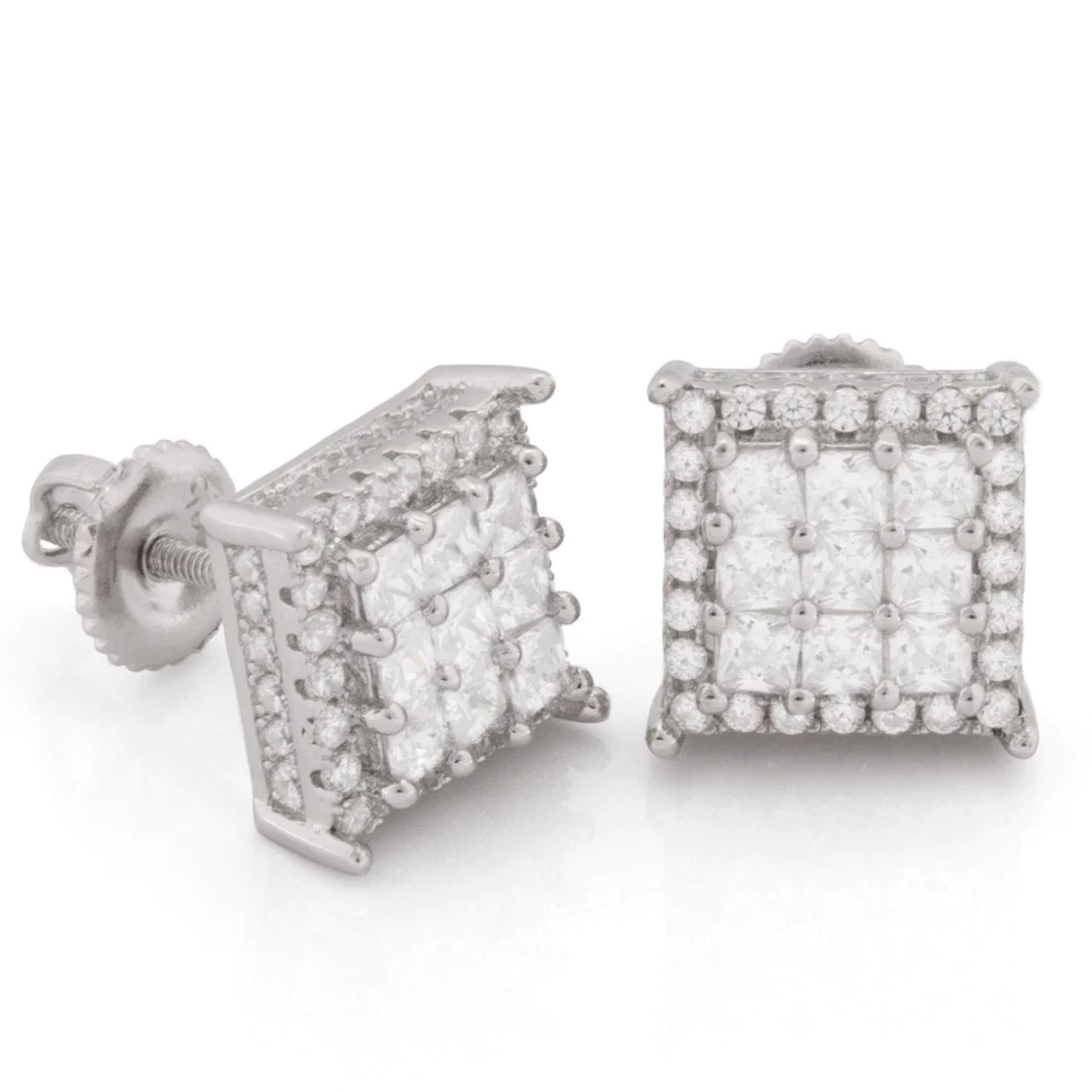 Double-Row Stud Earrings