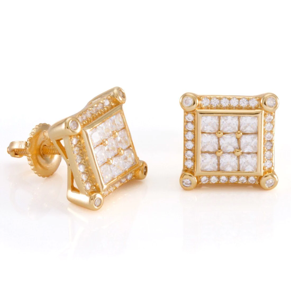 Pronged Stud Earrings