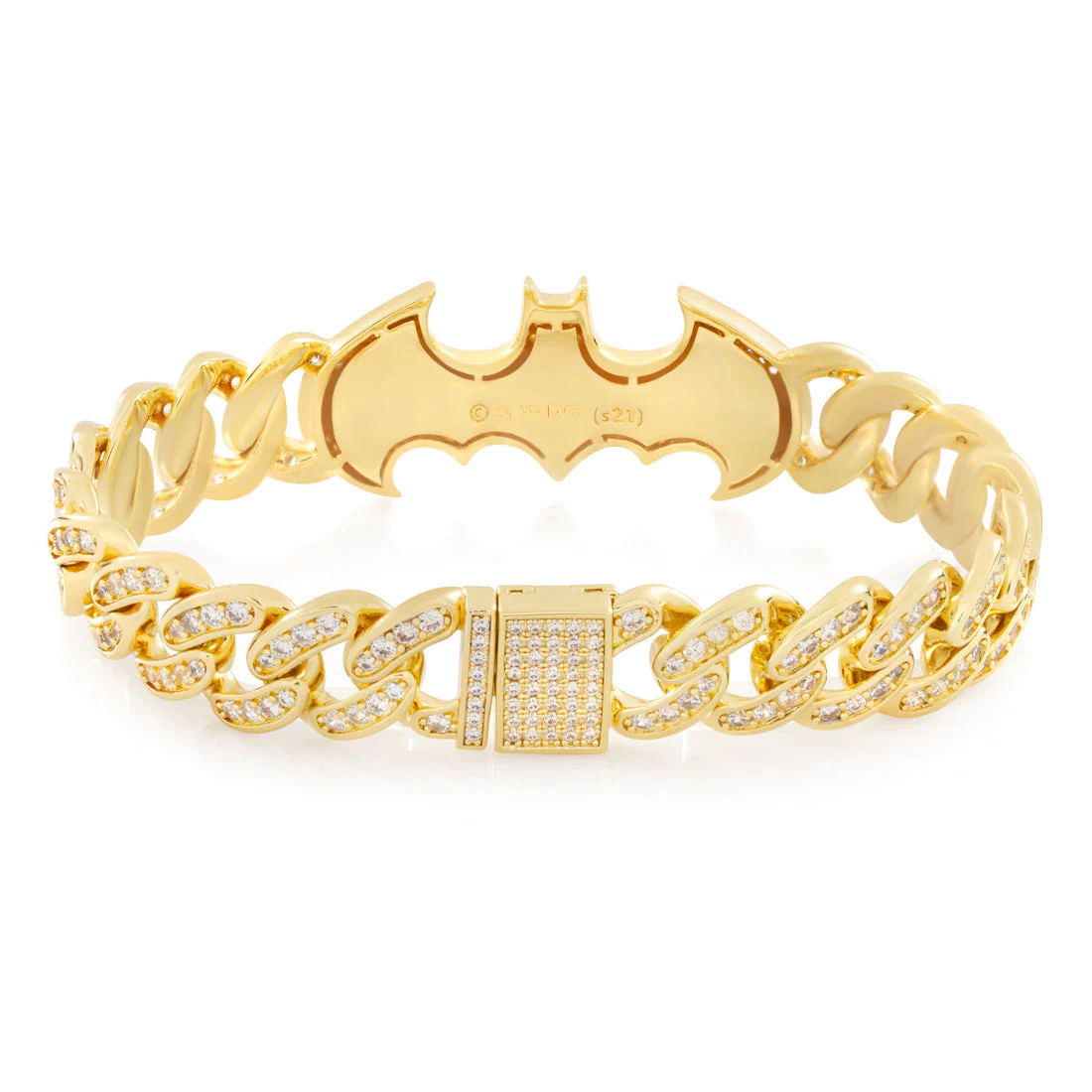 Batman x King Ice - 13mm Classic Batman Logo Bracelet