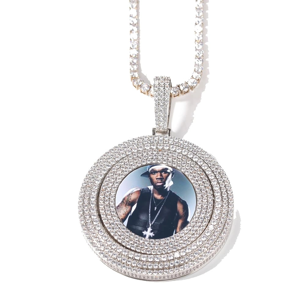 Custom-made Rotatable Photo Pendant