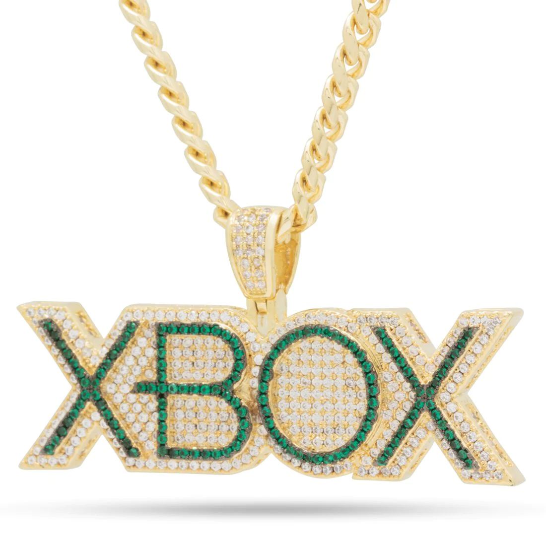 Xbox x King Ice - Emerald Xbox Necklace