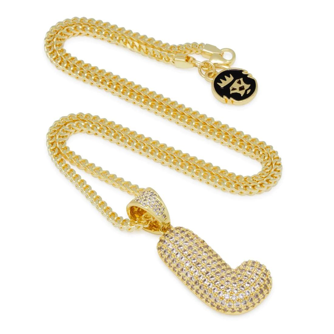 Bubble Letter L Necklace