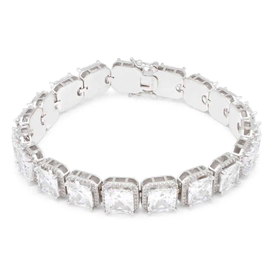 8mm Princess Cut Tennis Bracelet