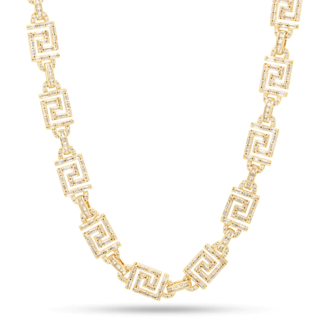 10mm Iced Greek Key Chain