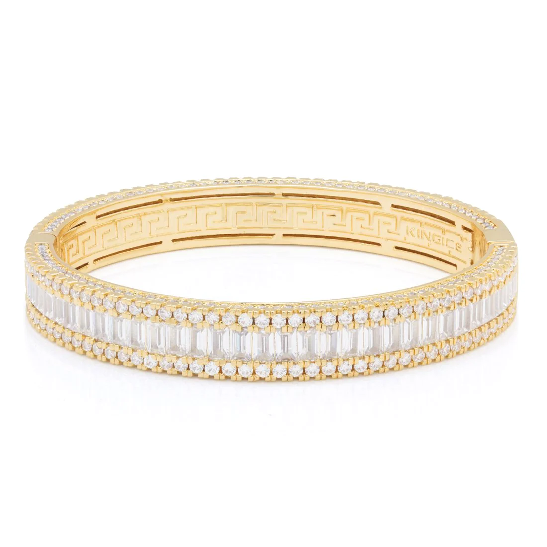 11mm Baguette-Cut Bangle Bracelet