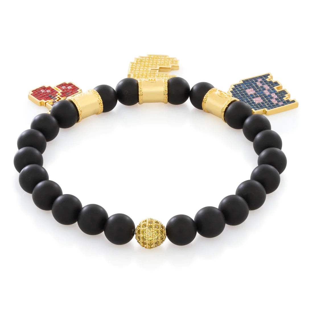 PAC-MAN x King Ice - 8mm Scatter Mode Beaded Bracelet