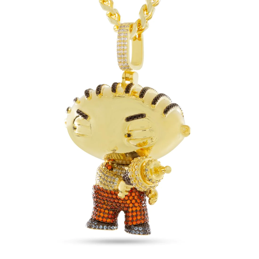 Family Guy x King Ice - Ray Gun Stewie Necklace