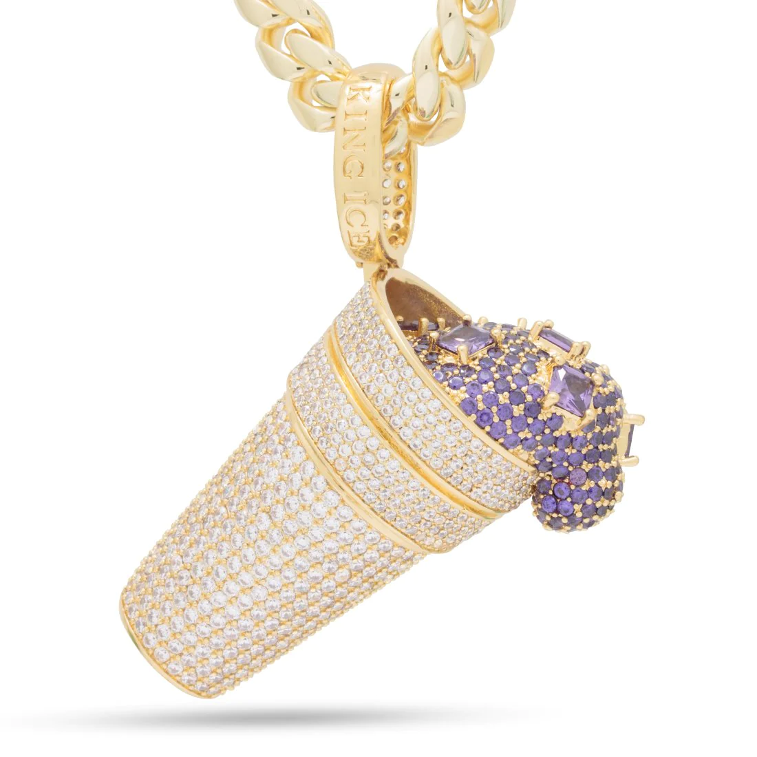 Iced Purple Drank Necklace