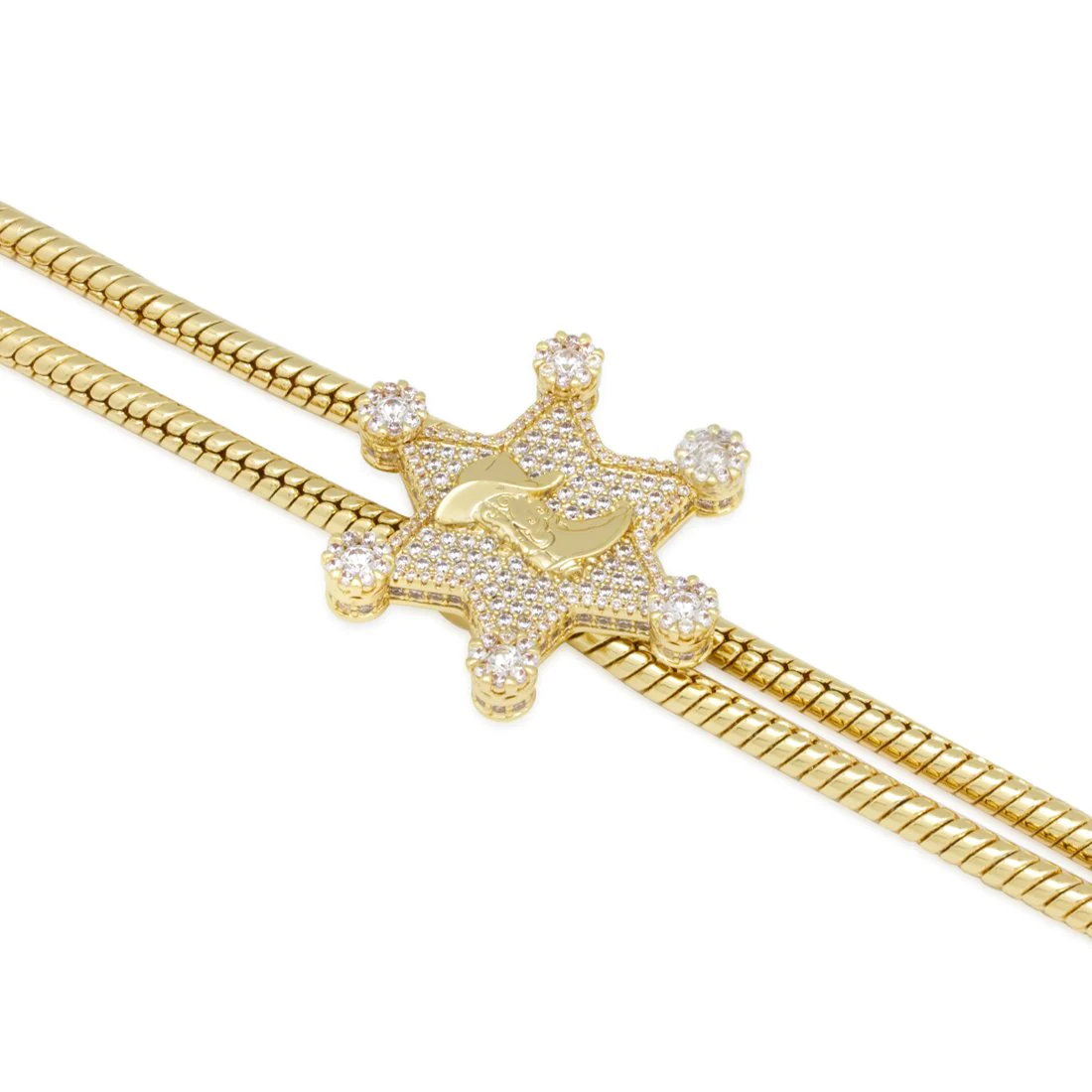 Sheriff's Badge Bolo Tie Necklace