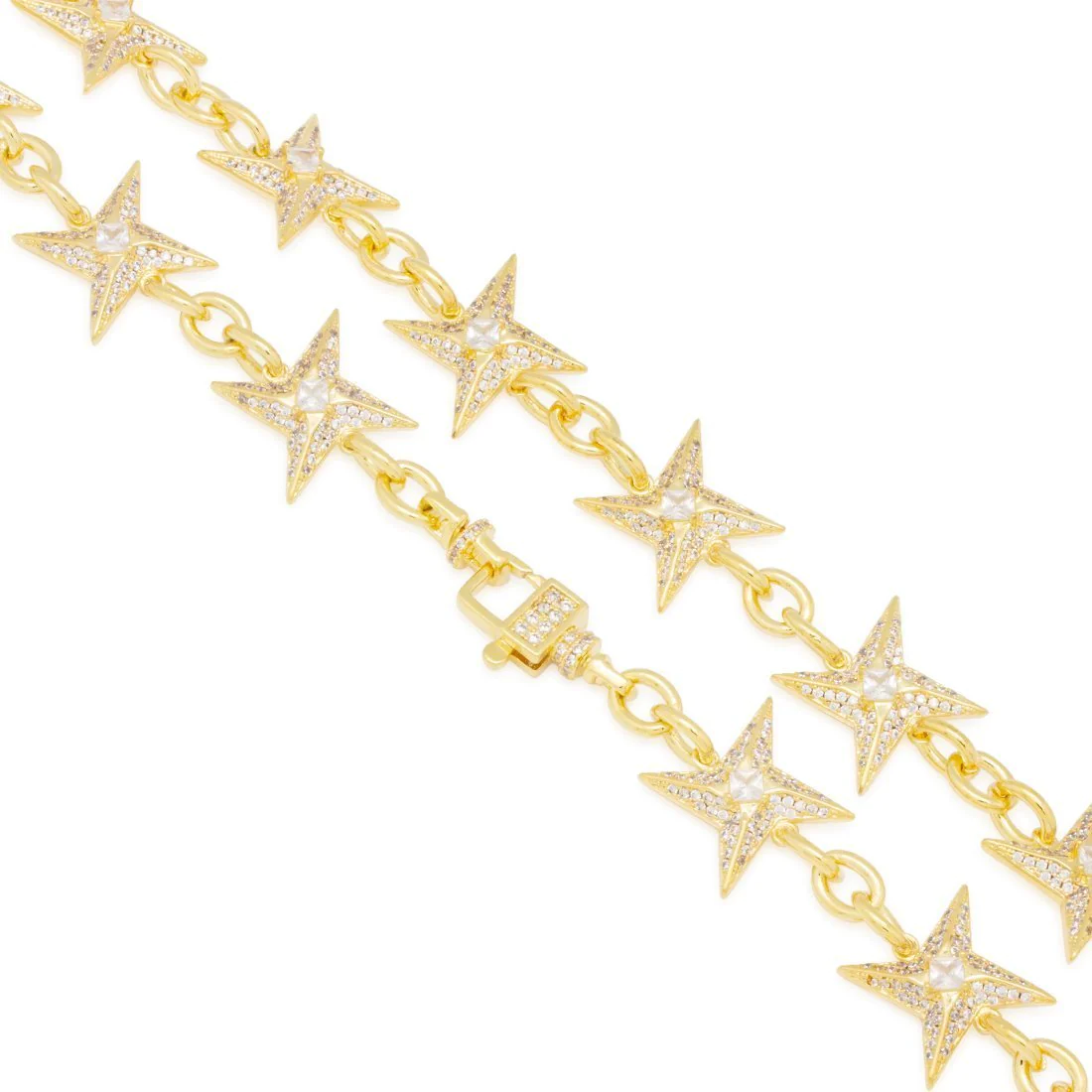 15mm Iced Shuriken Cable Chain