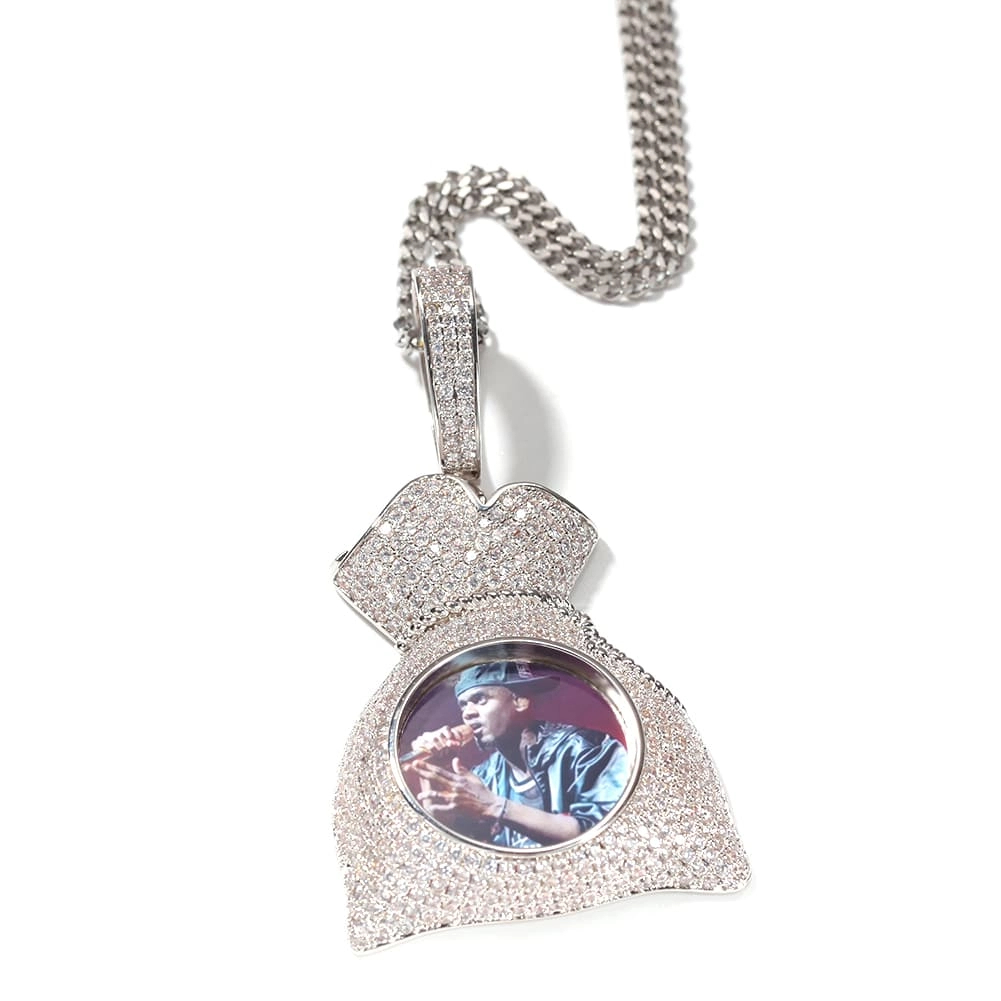 Custom Photo Money Bag Pendants