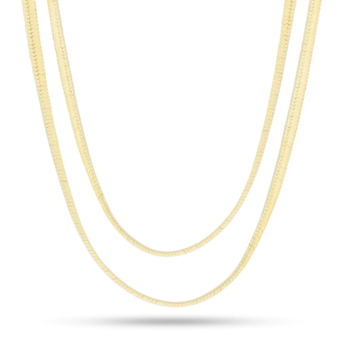5mm Thick Herringbone Chain Choker Set