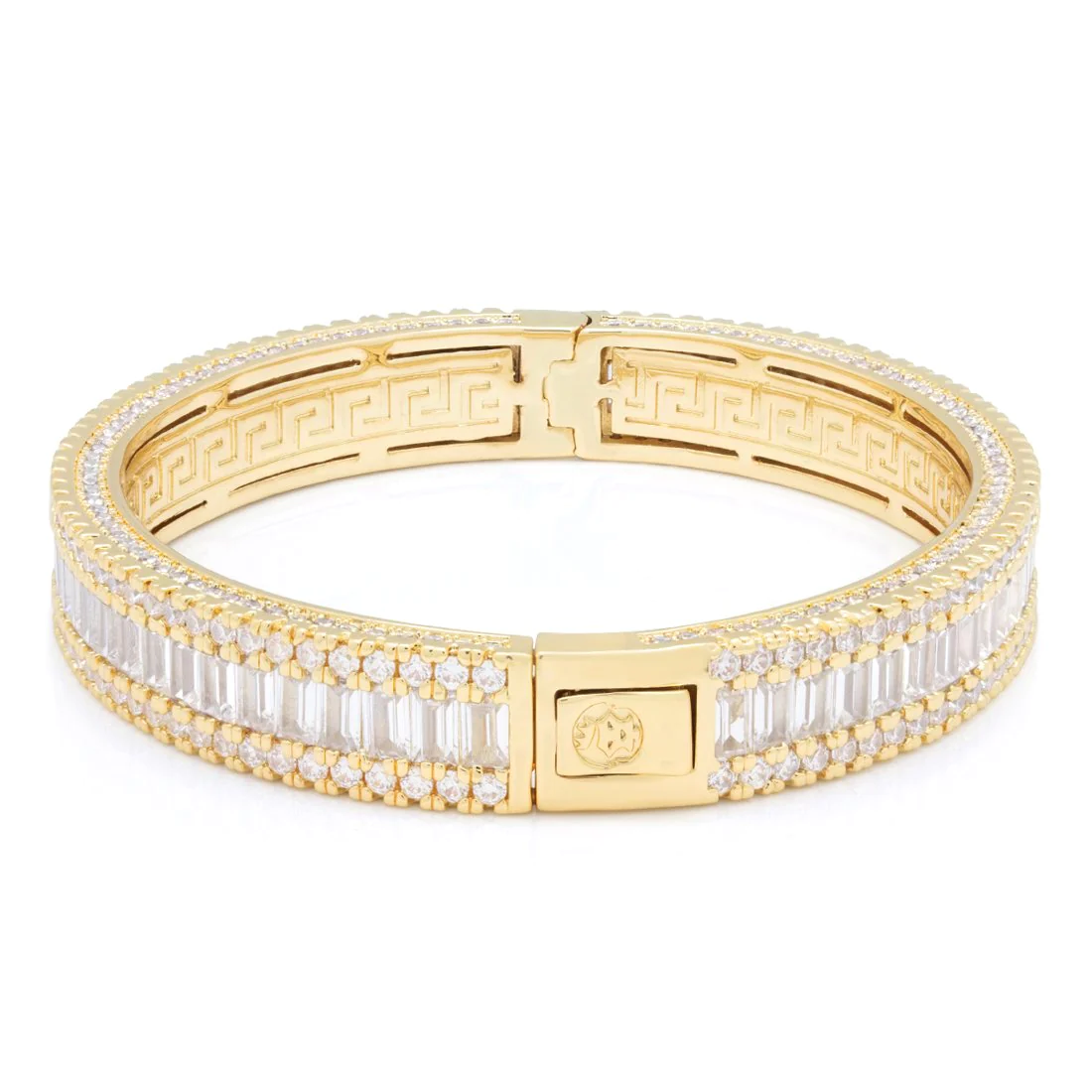 11mm Baguette-Cut Bangle Bracelet