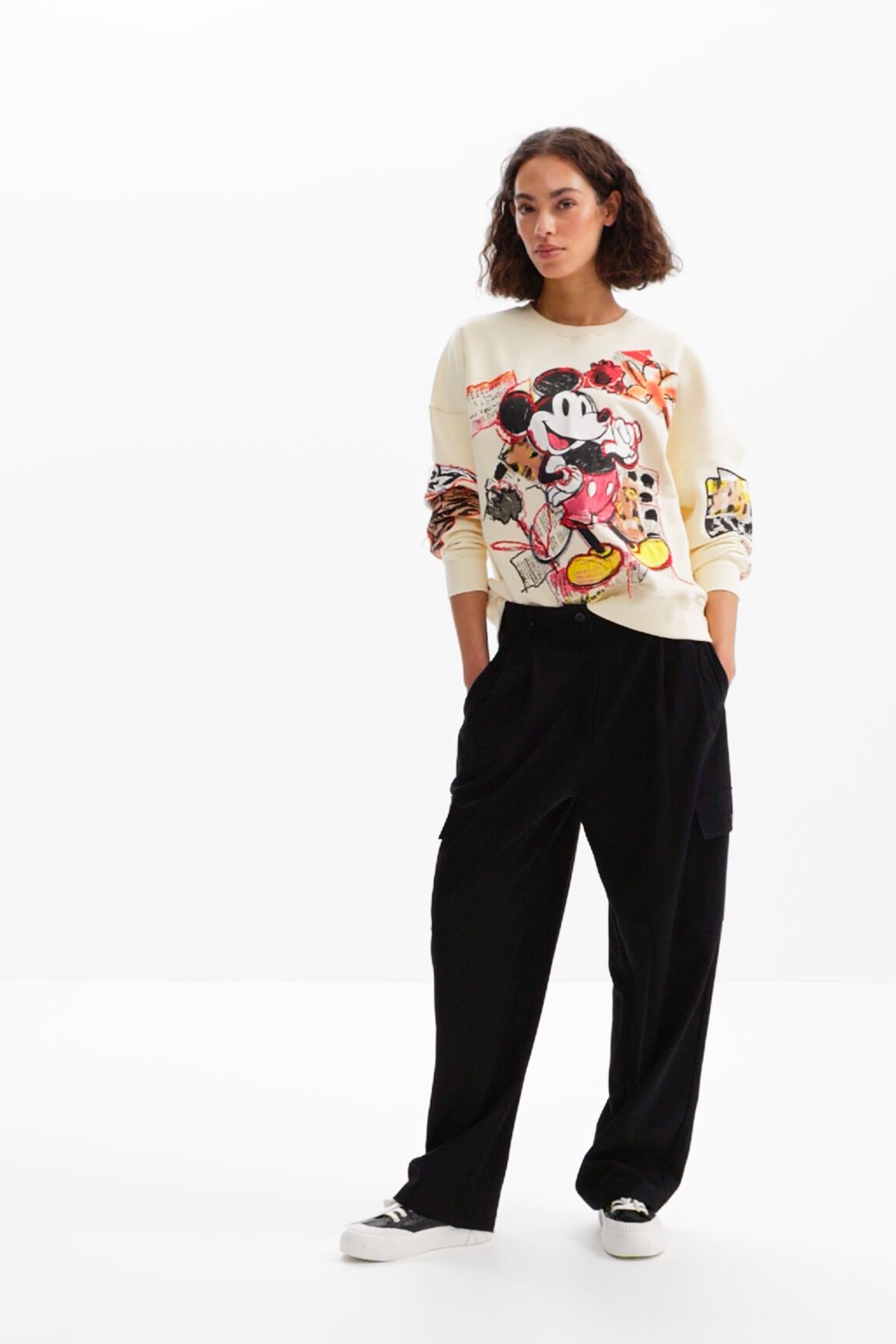 Sudadera oversize Mickey Mouse