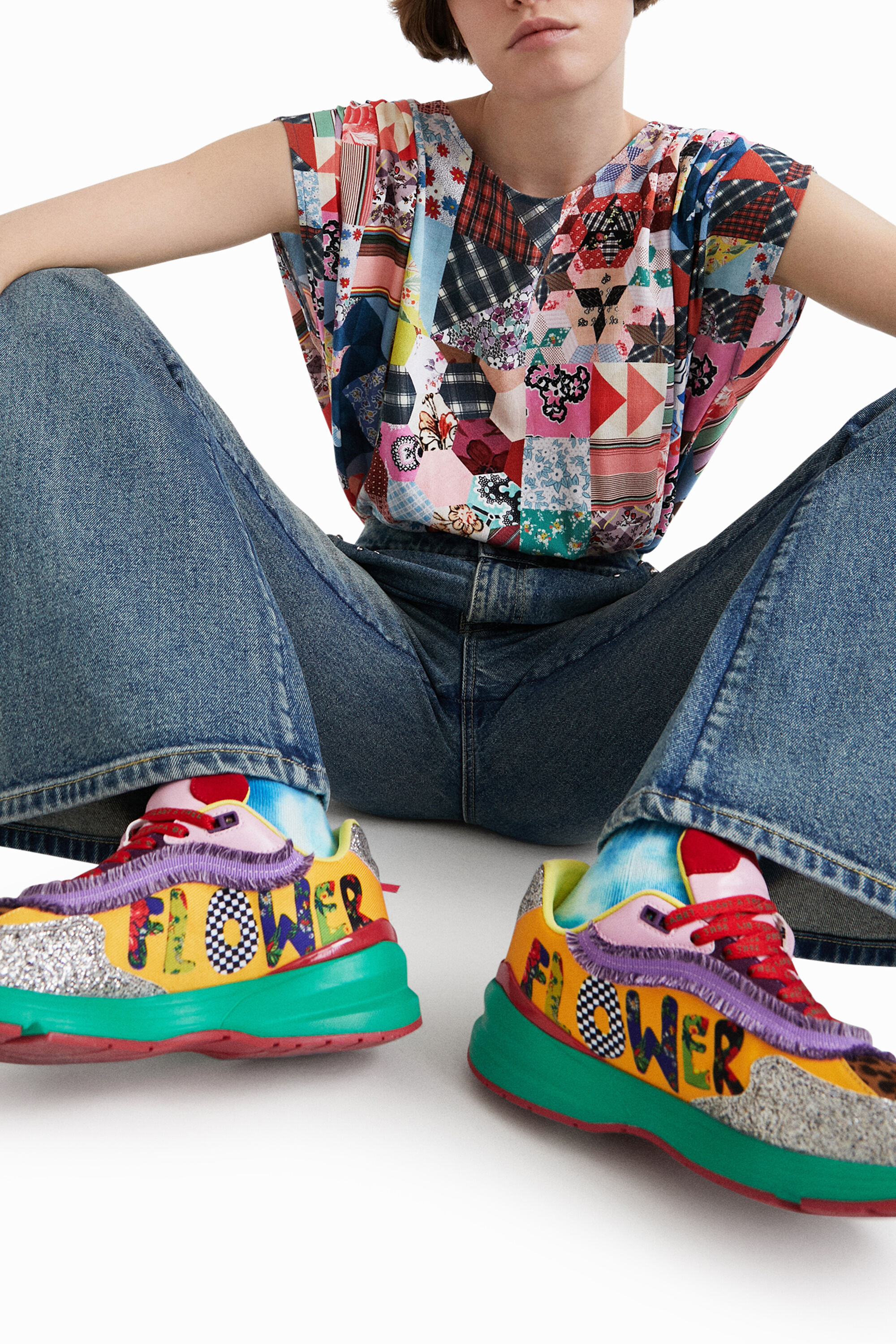 Sneakers patchwork Flower Johnson Hartig