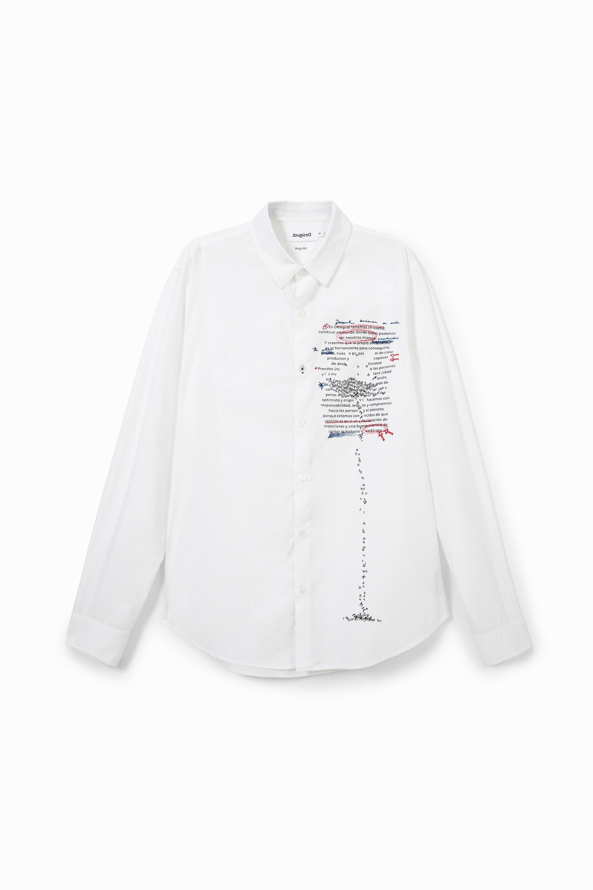Camisa mensaje 100% algod&oacute;n