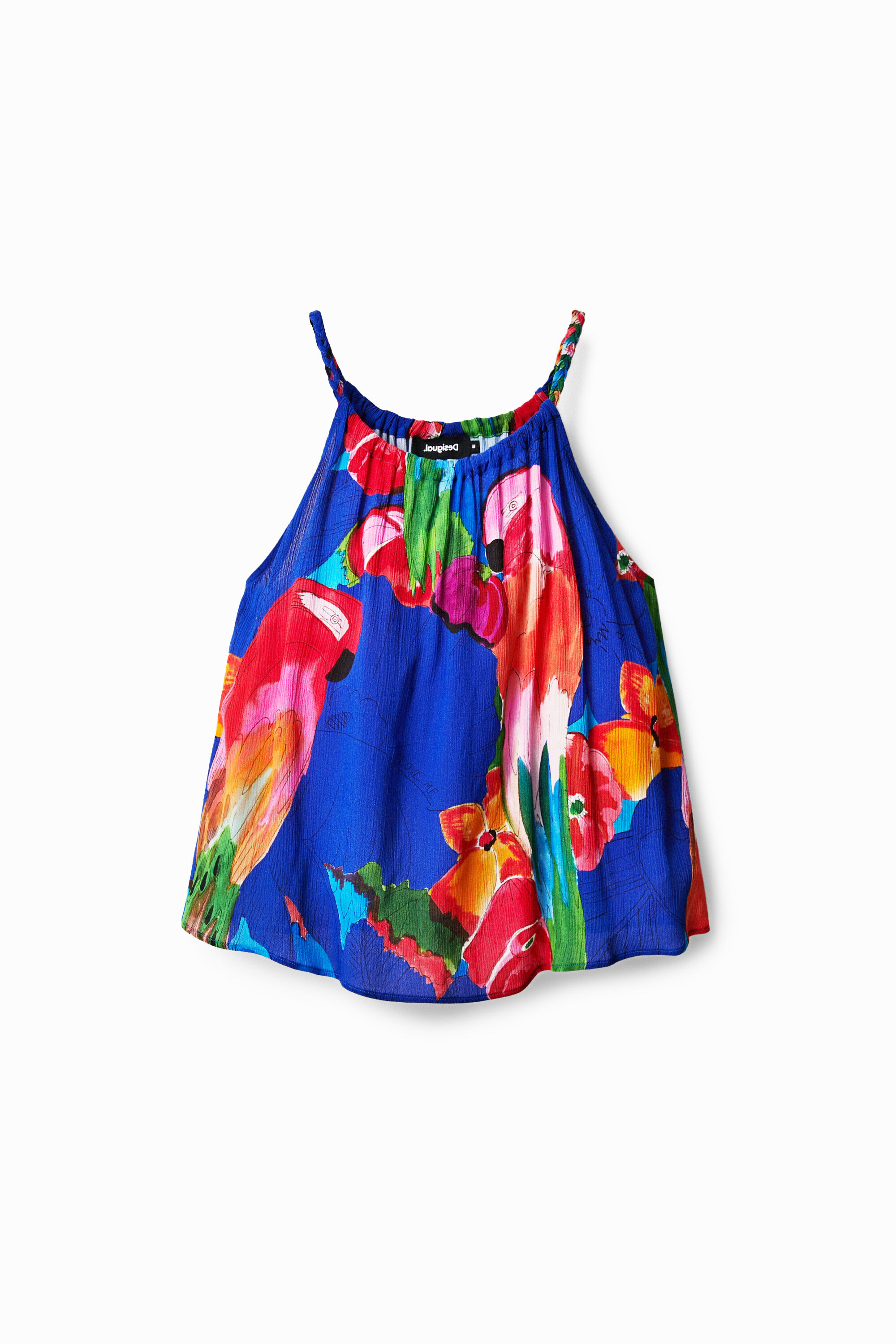 Blusa halter tropical