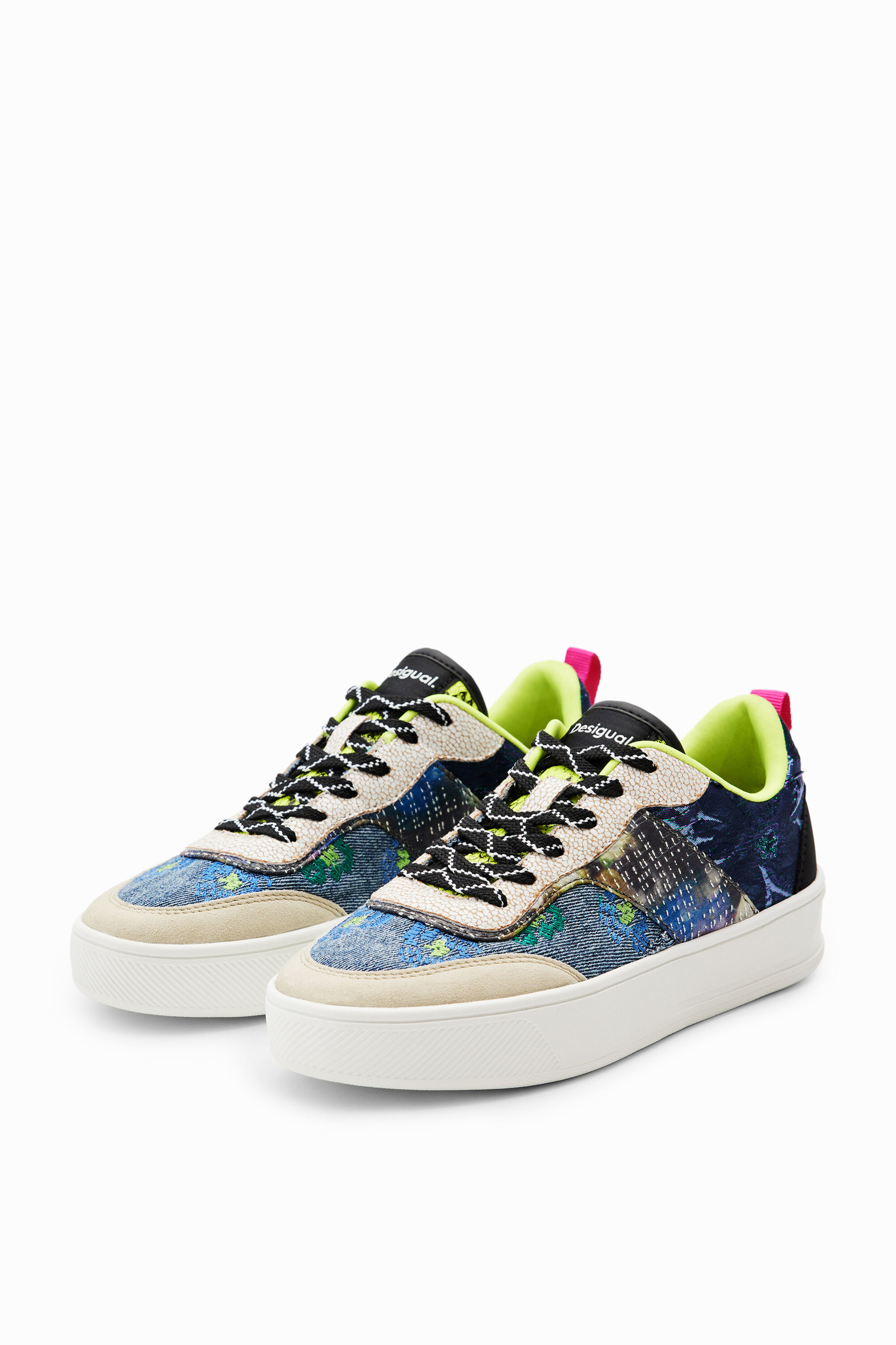 Sneakers plataforma patch