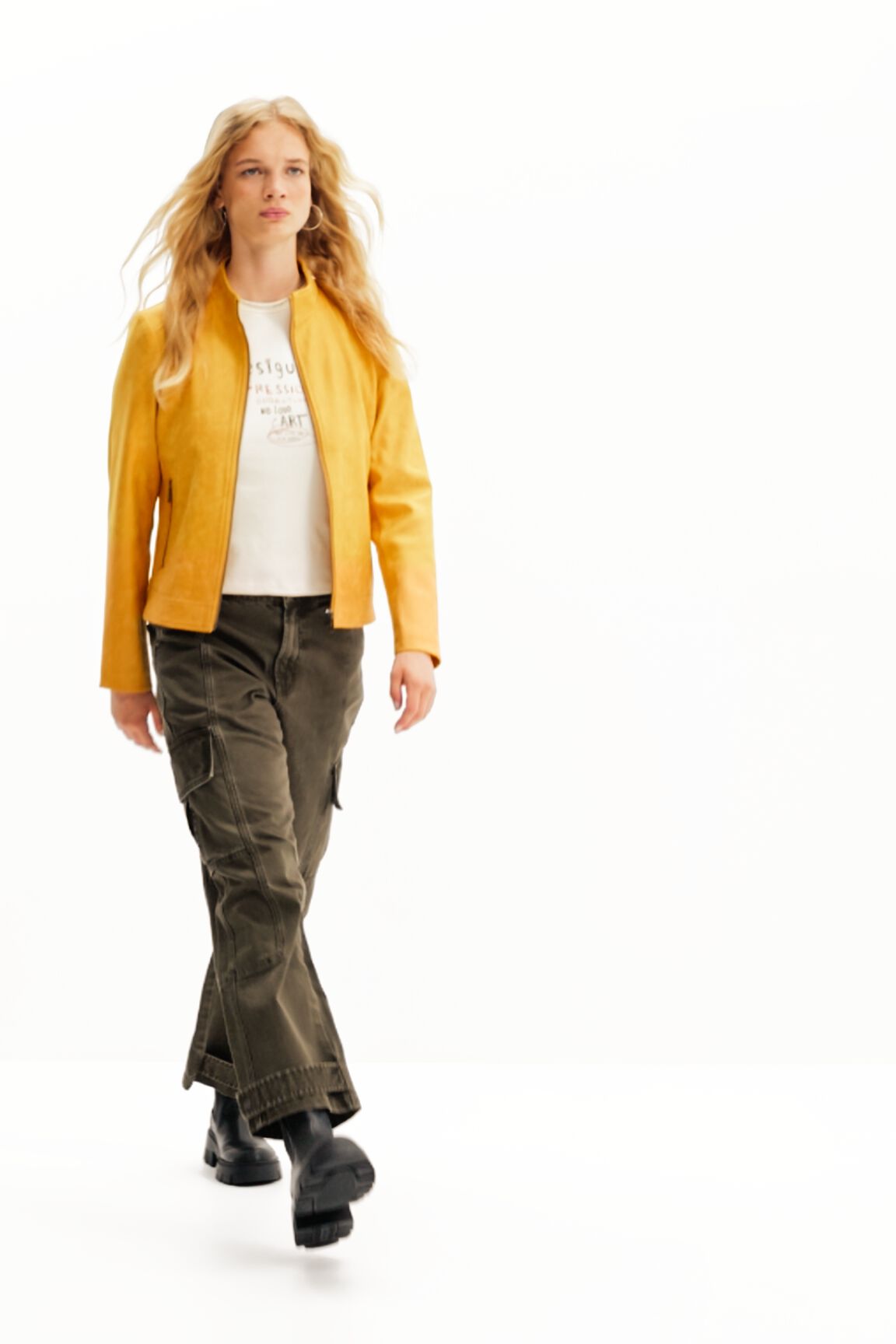 Cazadora biker slim