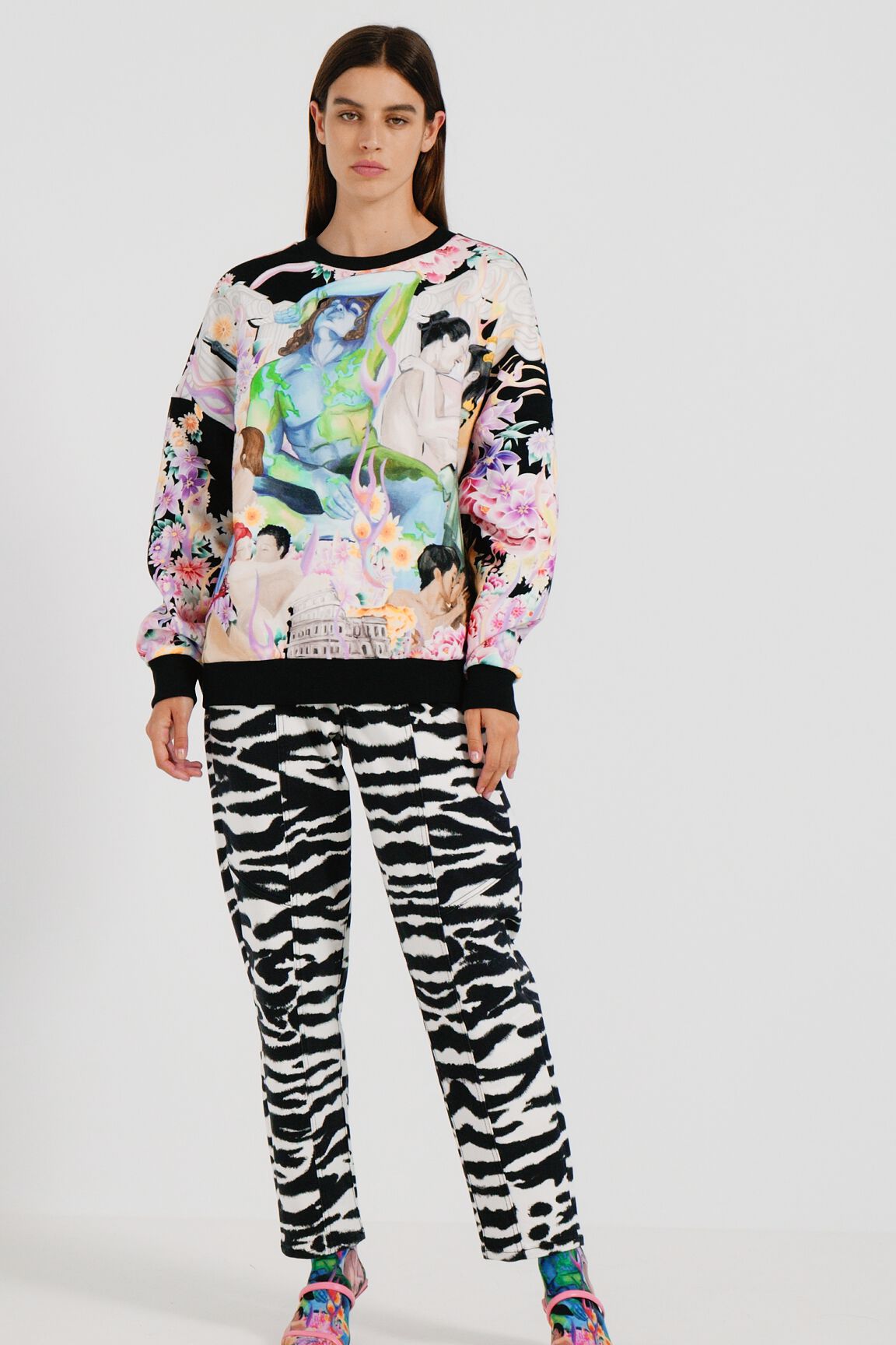 Sudadera felpa oversize