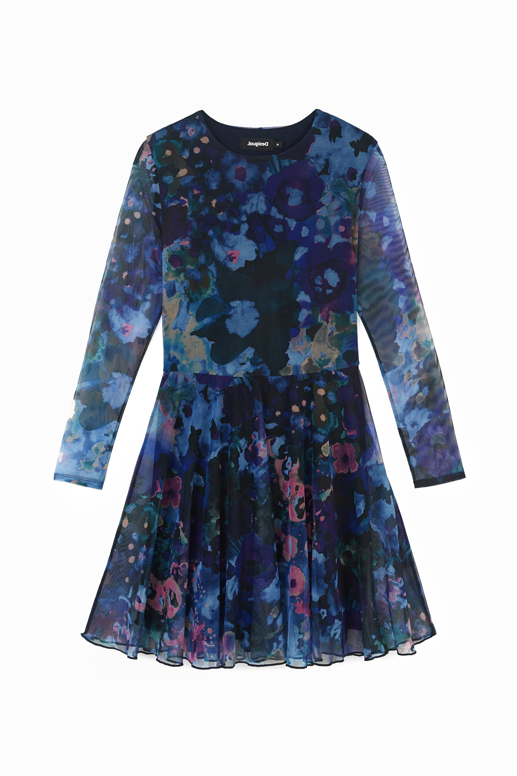 Vestido corto evas&eacute; estampado