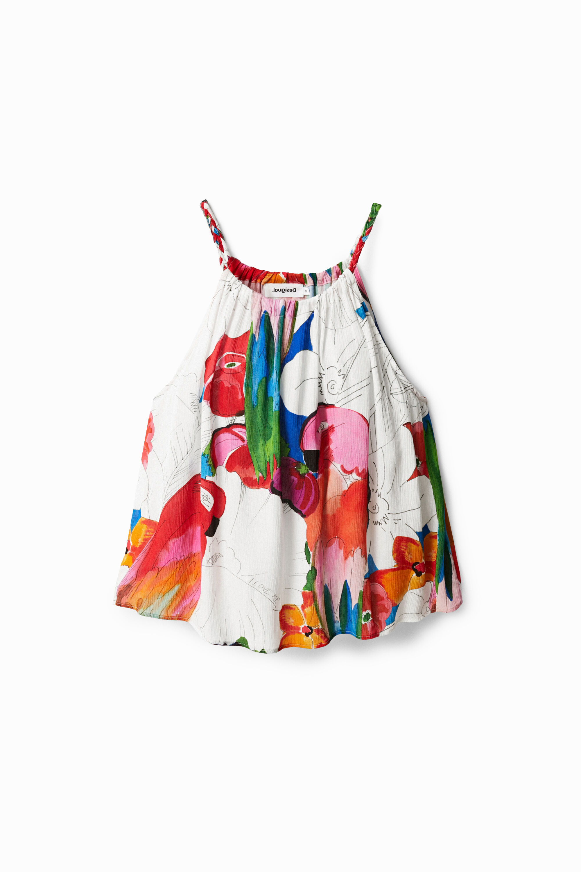 Blusa halter tropical