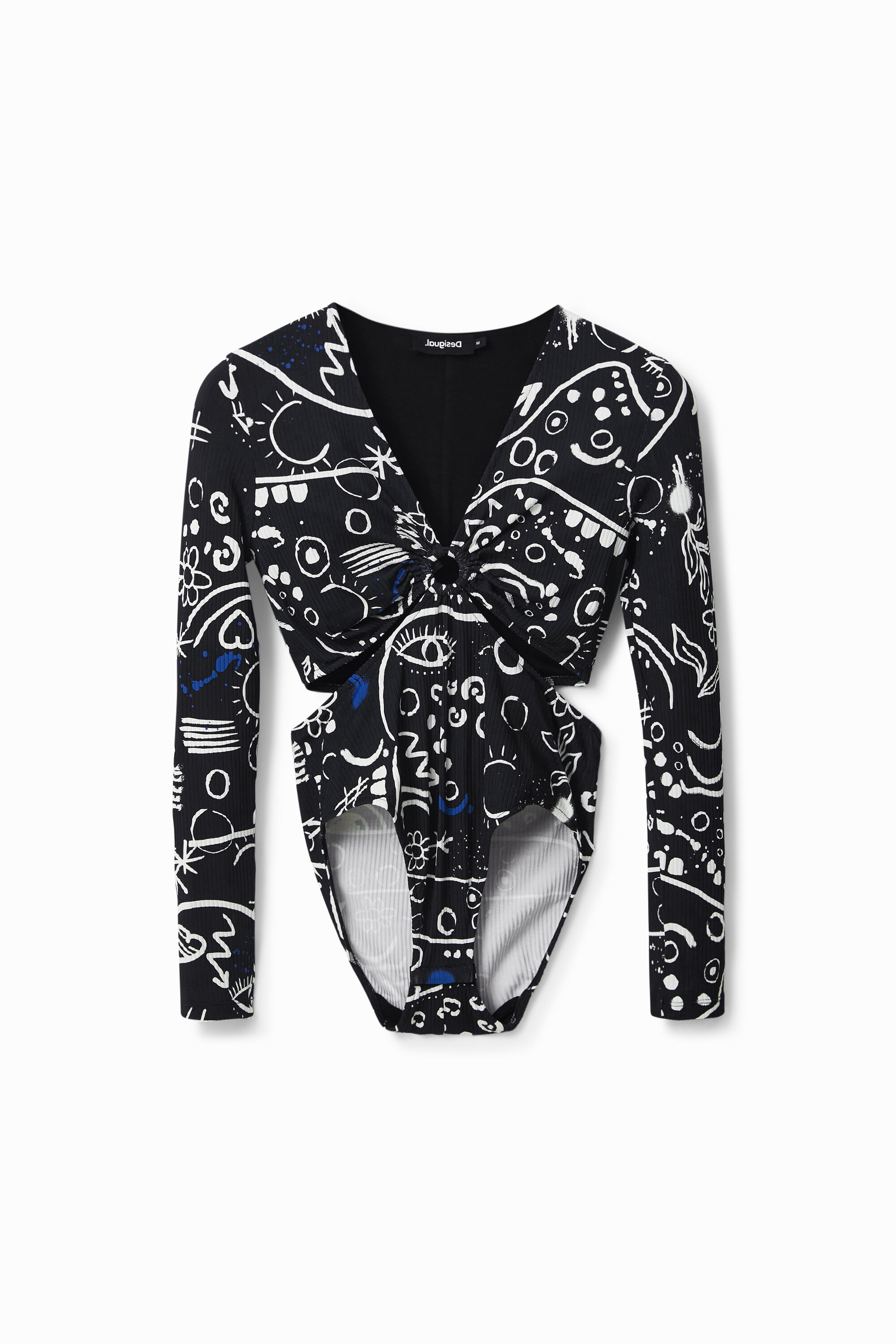 Body cut-out estampado dibujos handmade