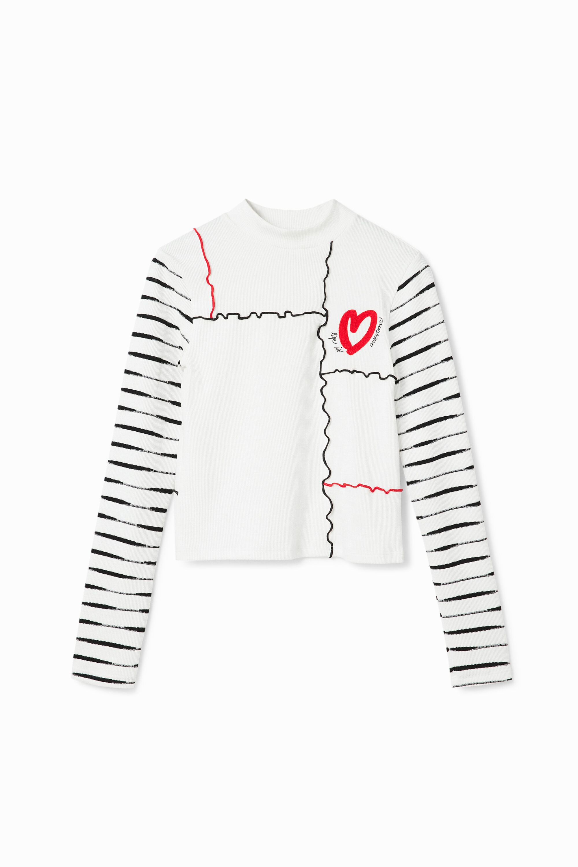 Camiseta canal&eacute; arty coraz&oacute;n