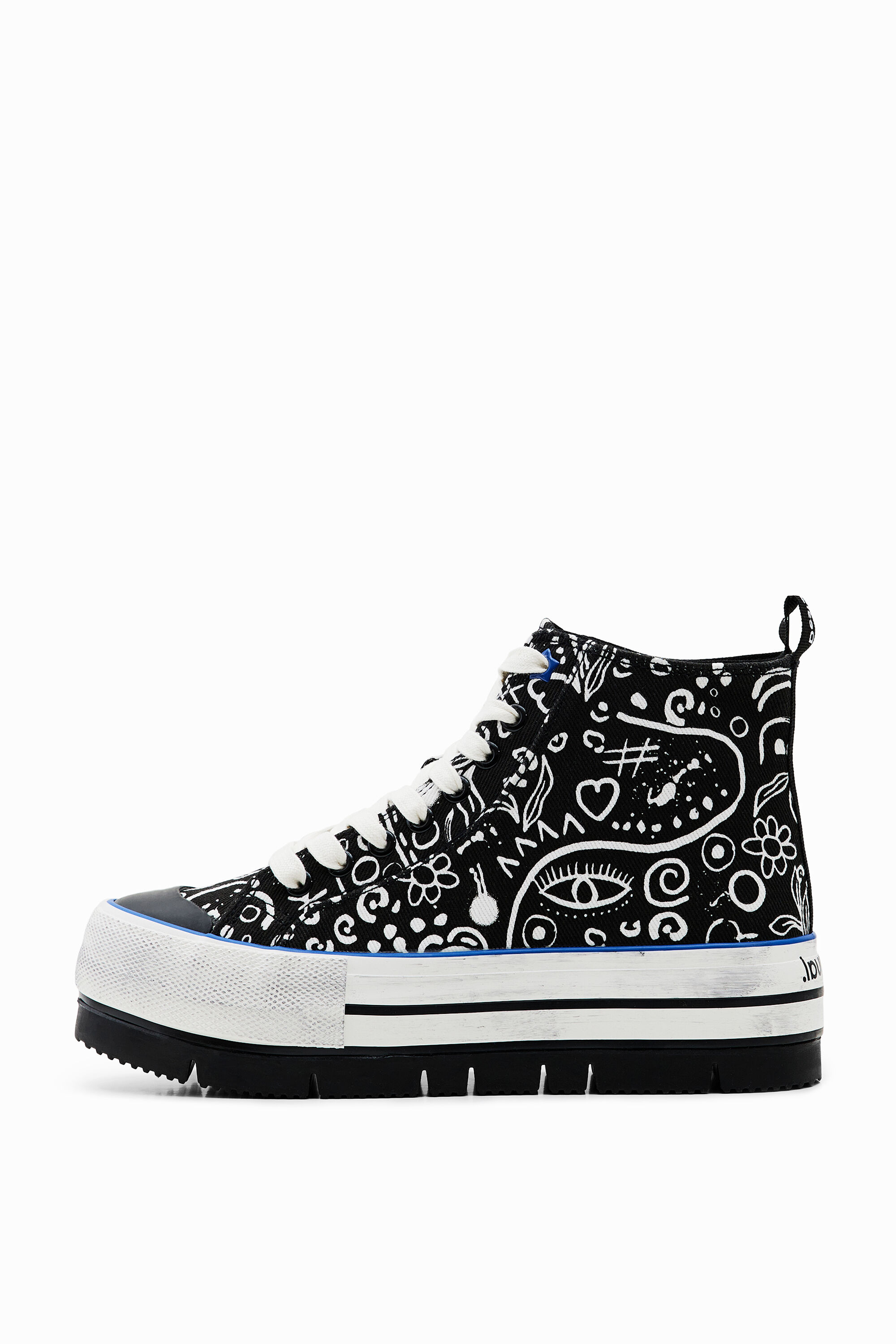 Sneaker altas plataforma dibujos