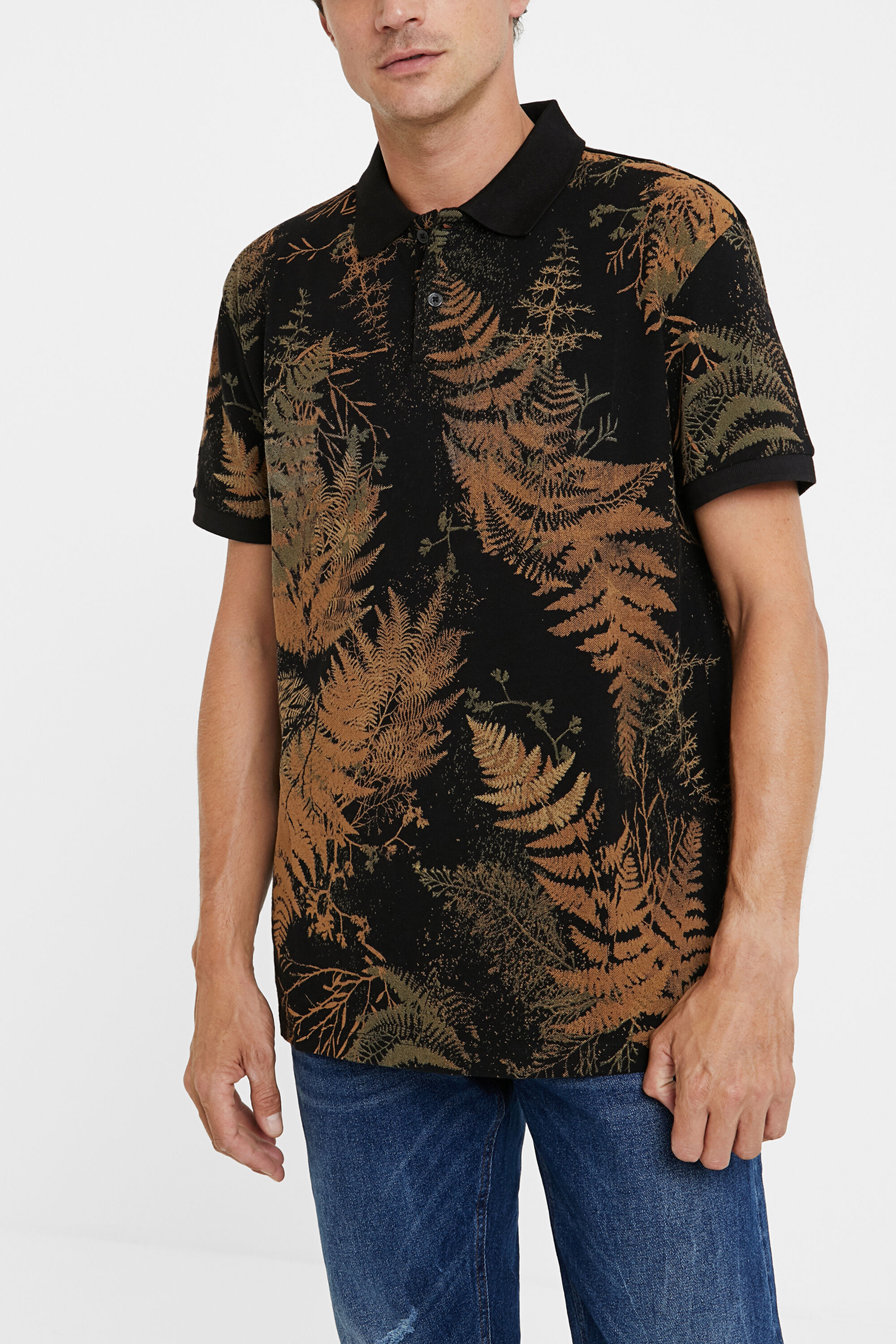 Polo piqu&eacute; tropical