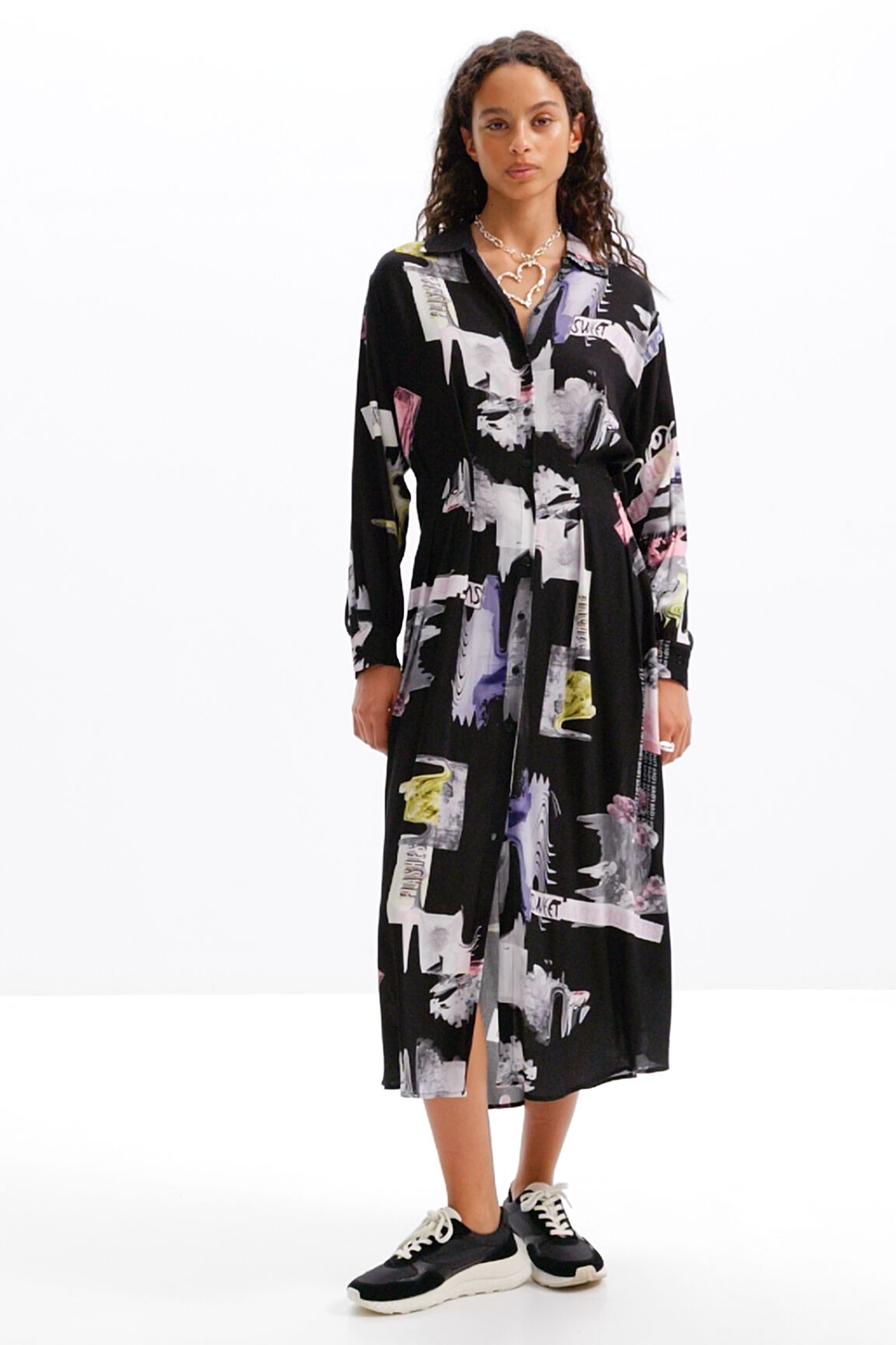 Vestido midi camisero