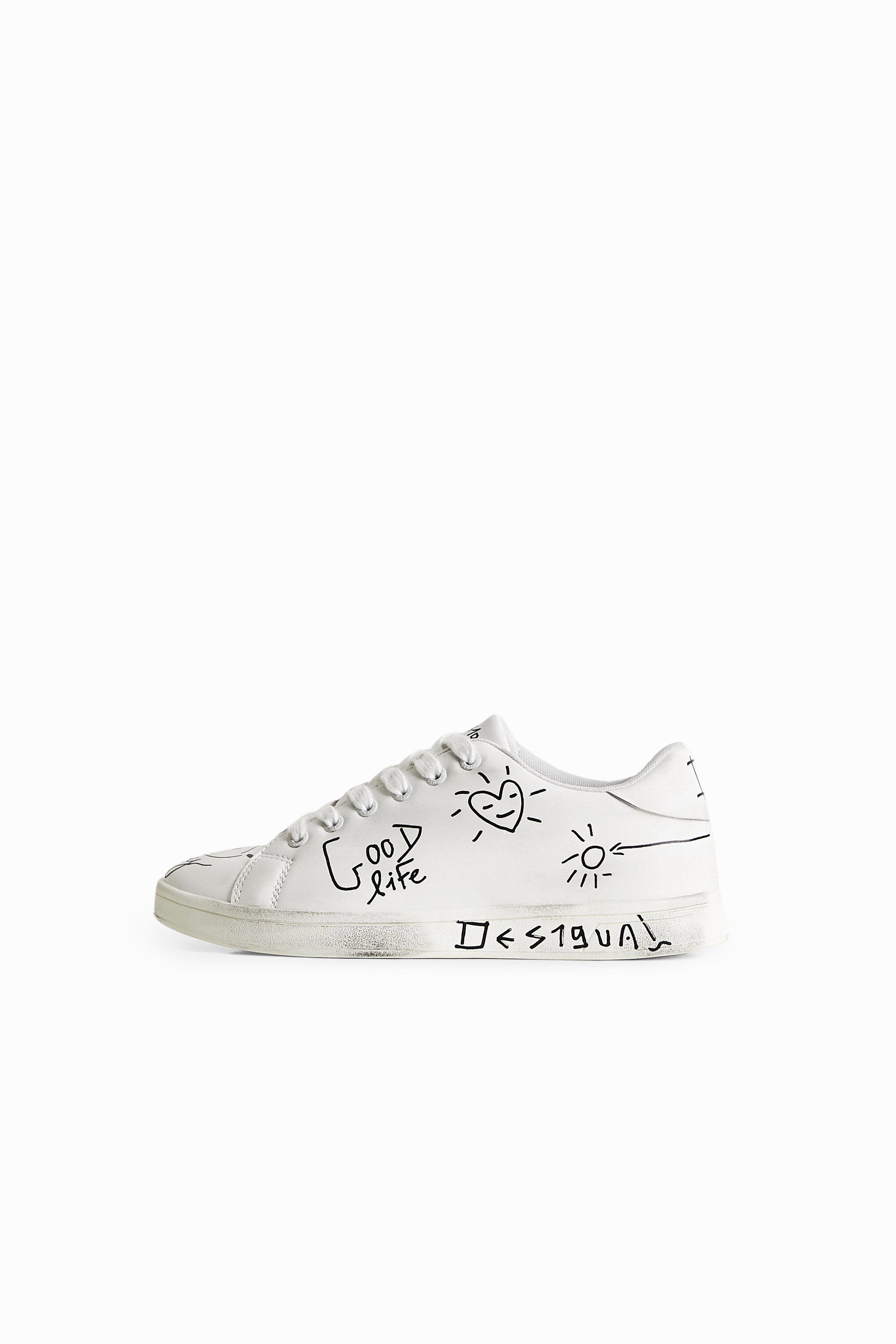Sneakers mensaje rotulador