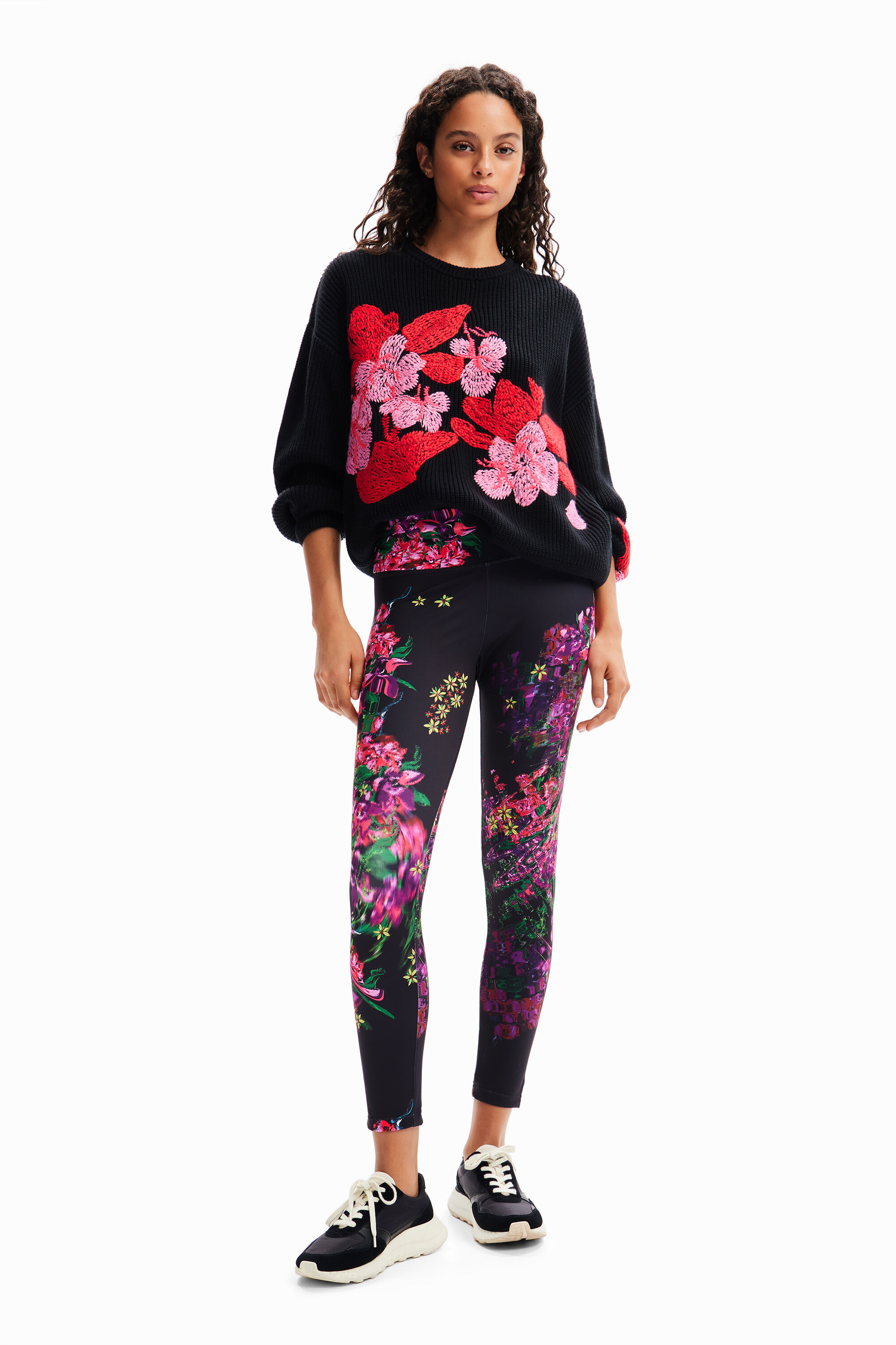Leggings sport flores