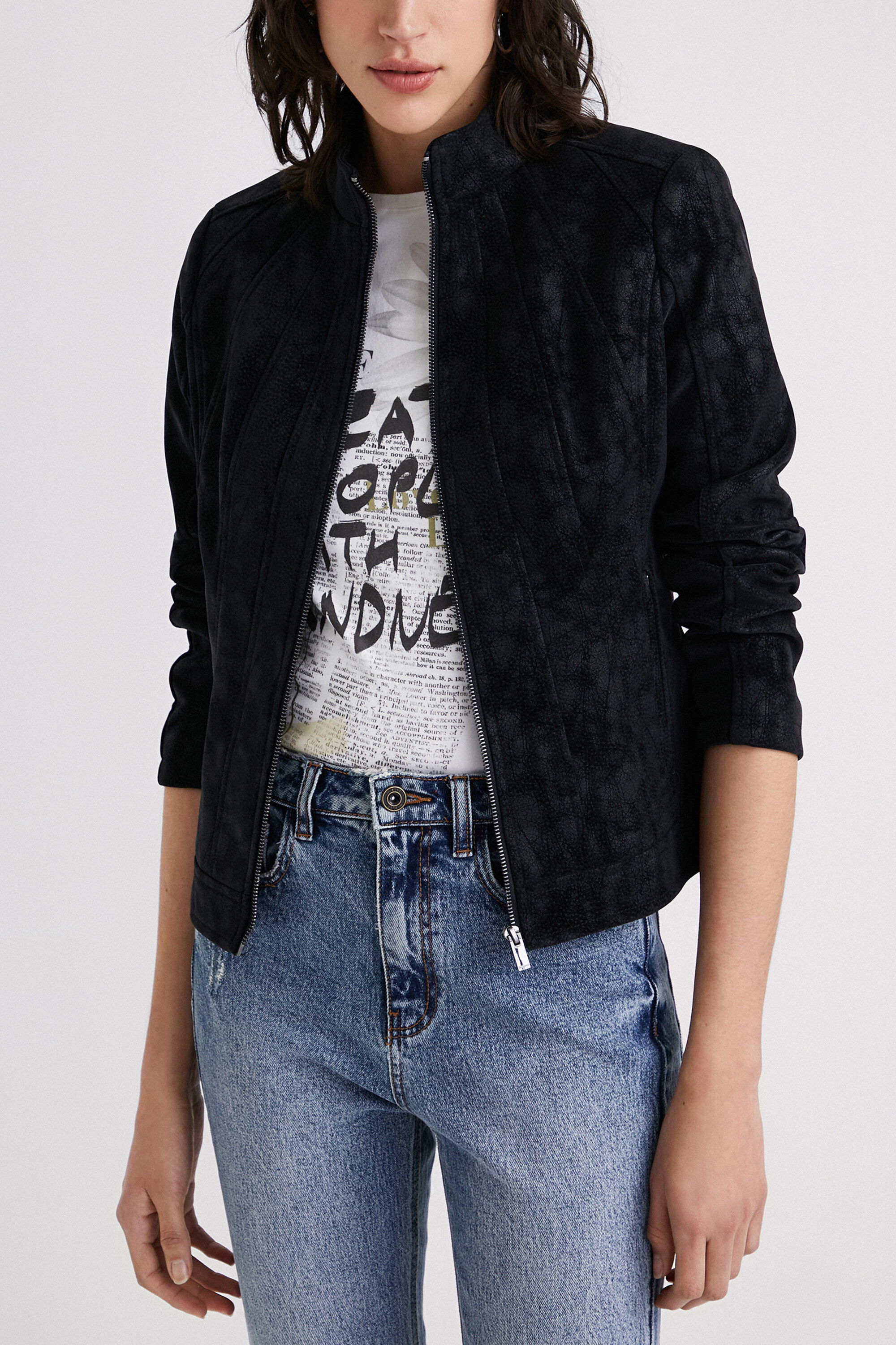 Chaqueta biker slim