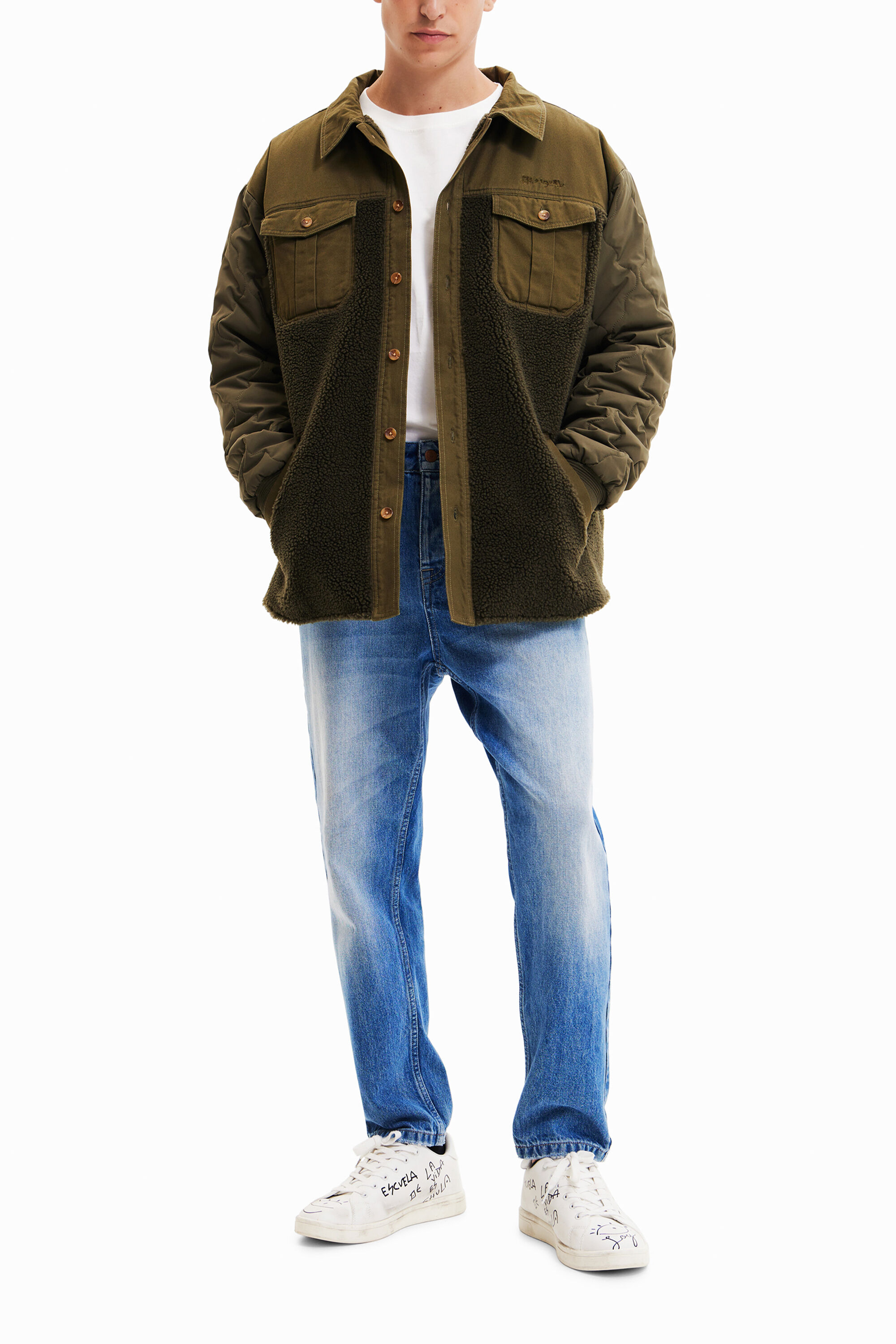 Parka militar bolsillos