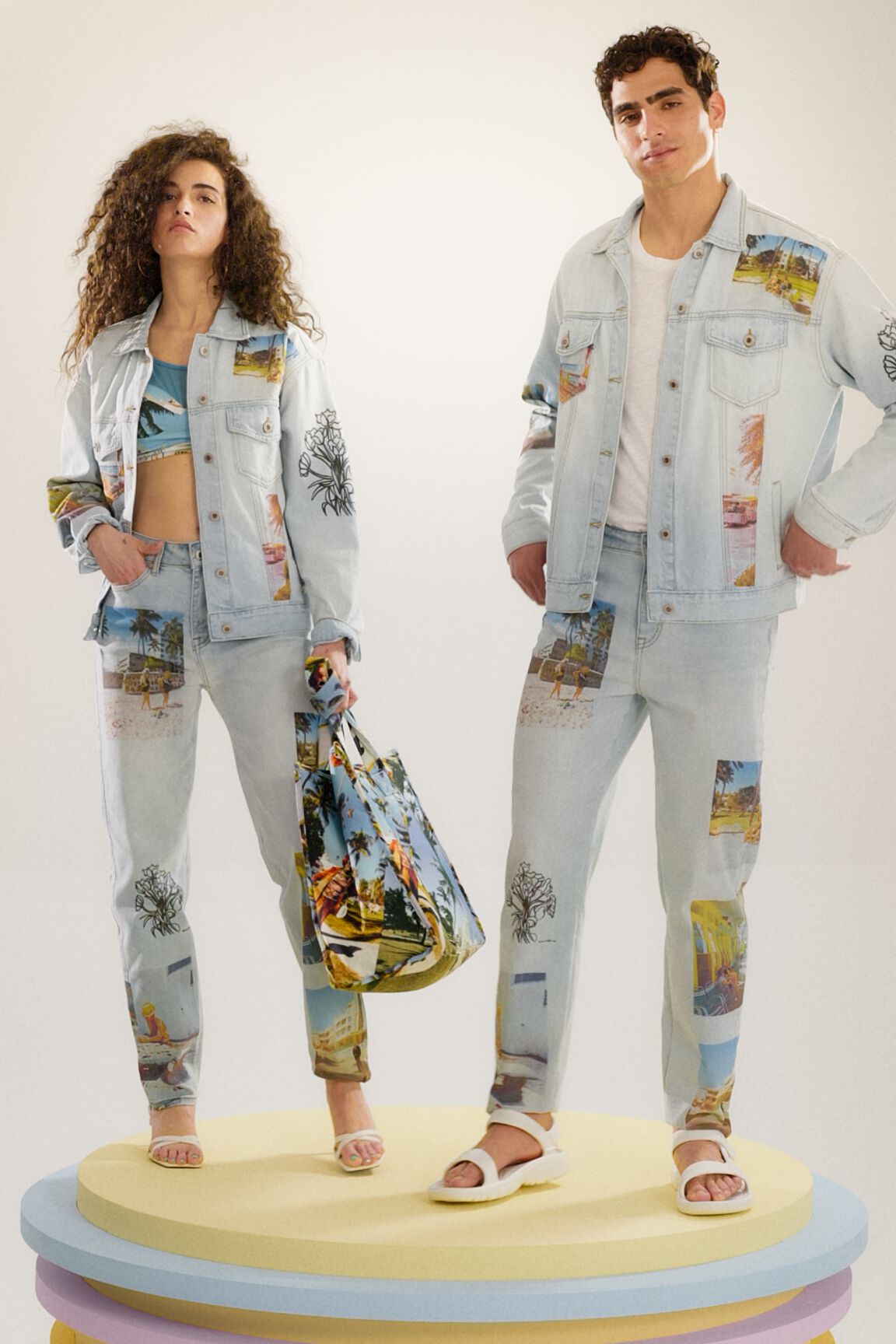 Chaqueta vaquera trucker cropped South Beach