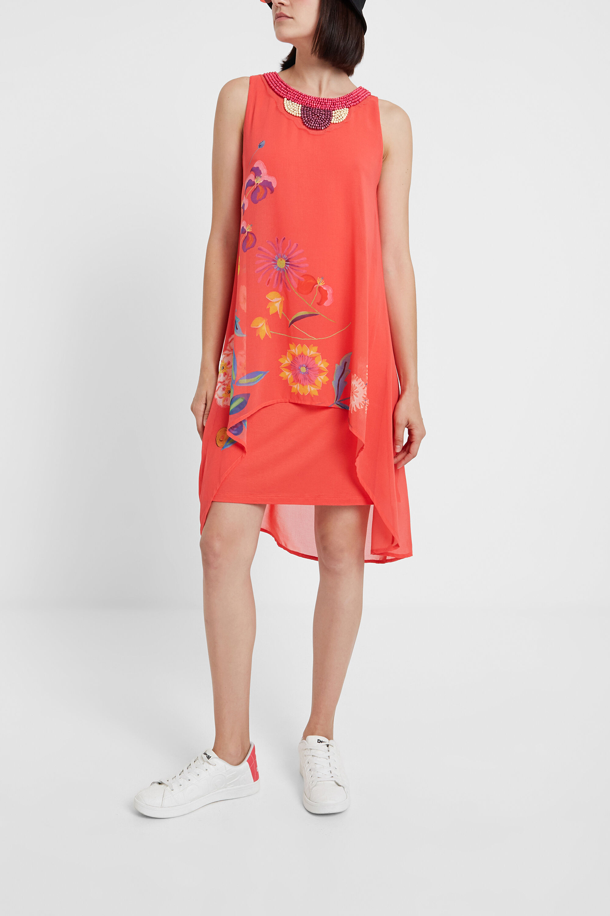 Vestido &eacute;tnico flores