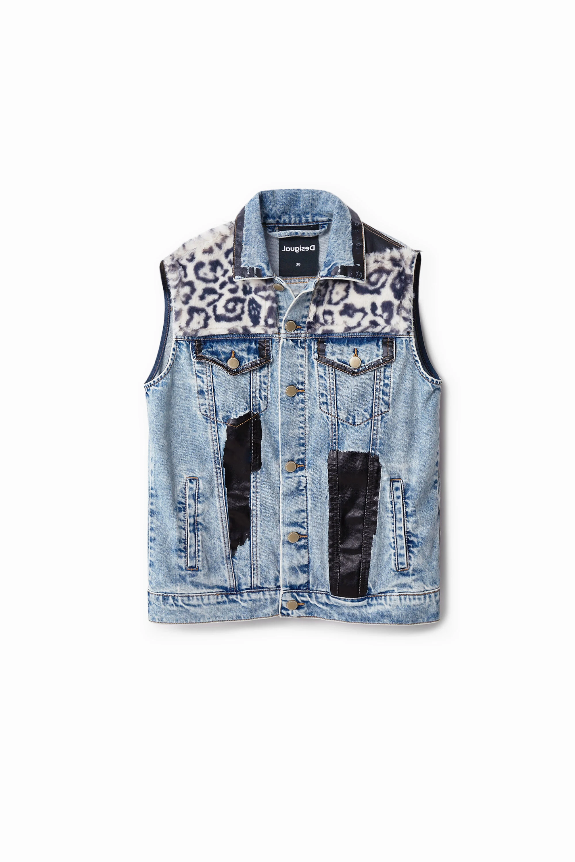 Chaleco vaquero animal print