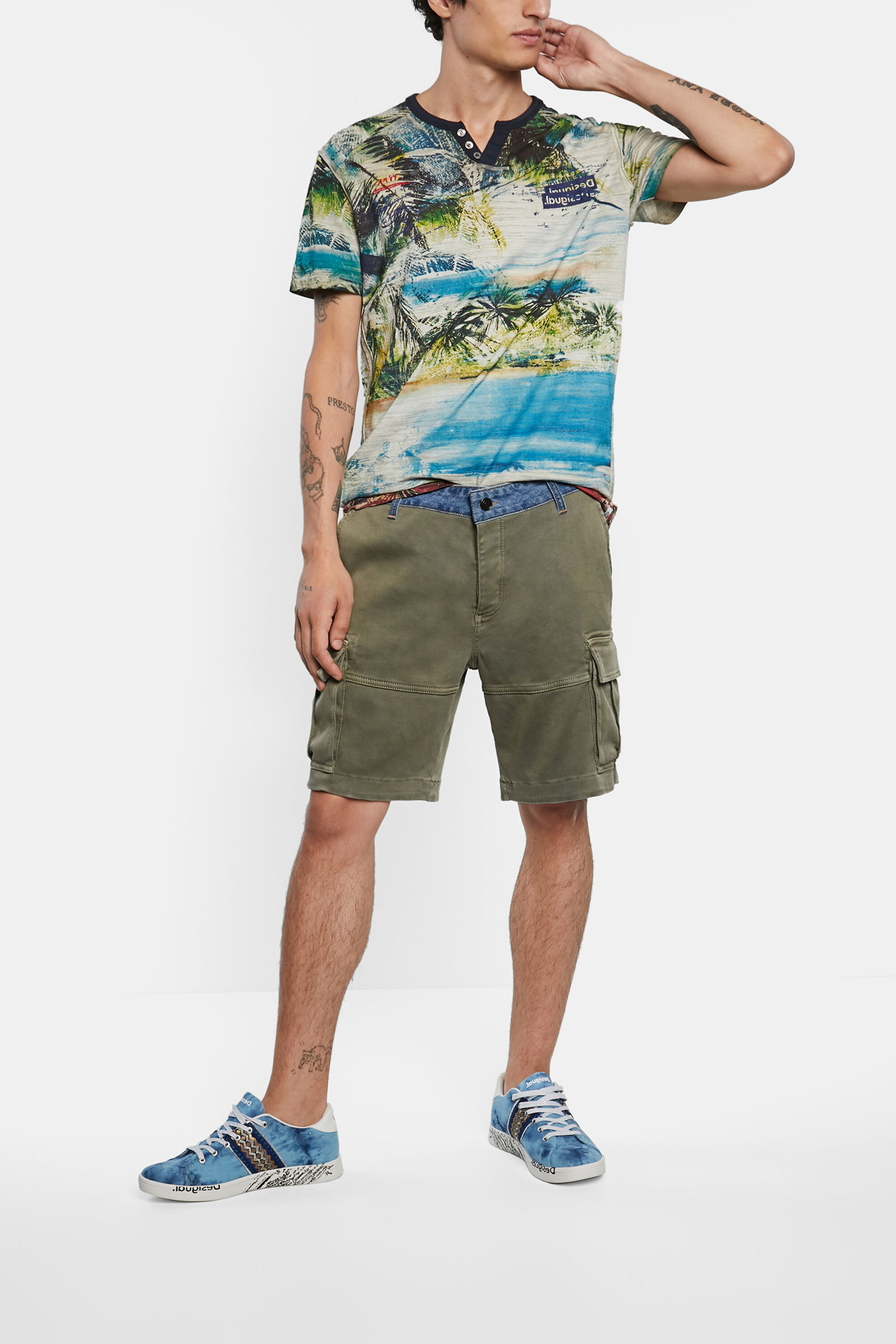 Pantal&oacute;n corto cargo h&iacute;brido