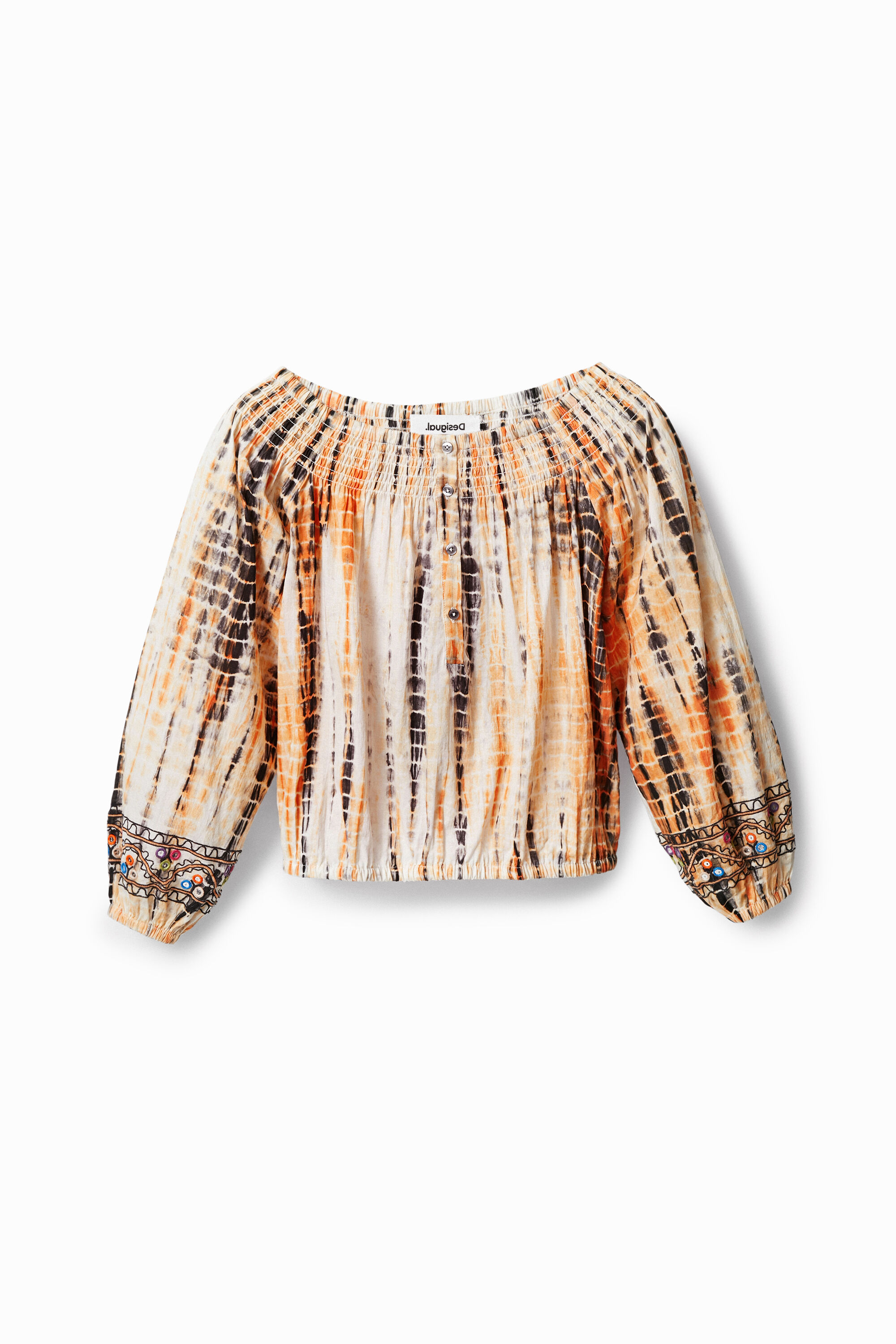 Blusa cuello de barco