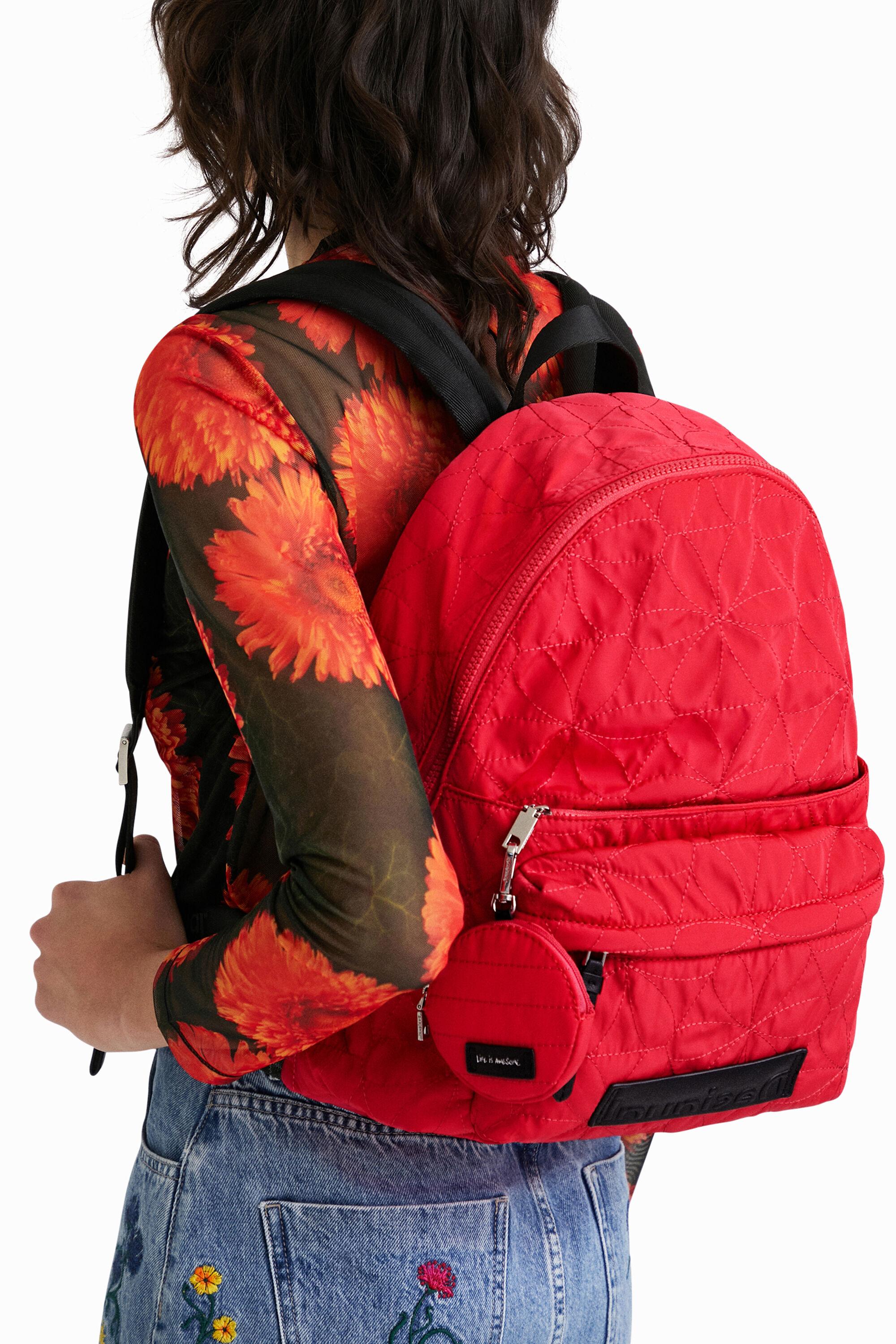 Mochila reciclada textura