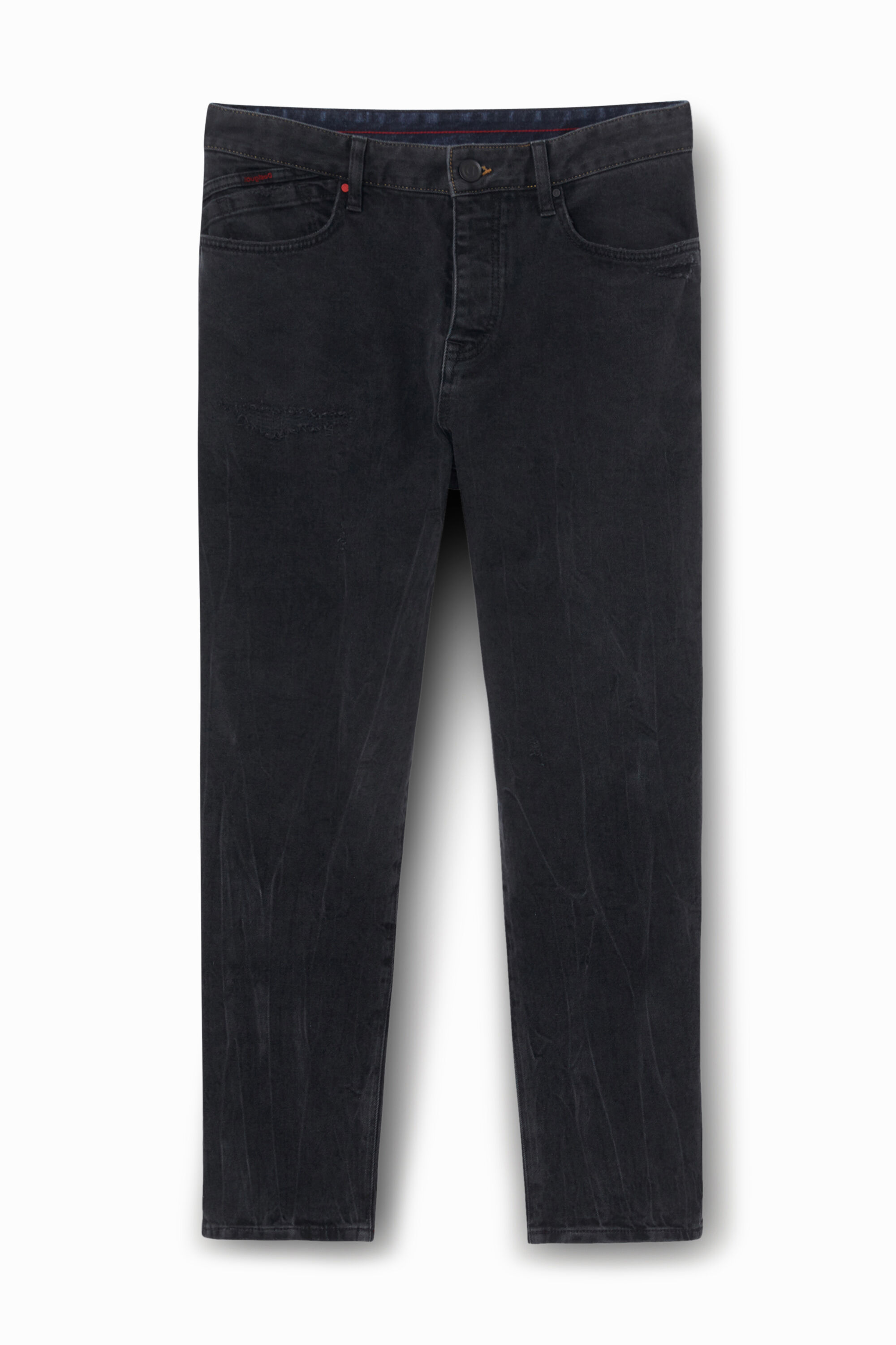 Pantal&oacute;n vaquero recto oscuro