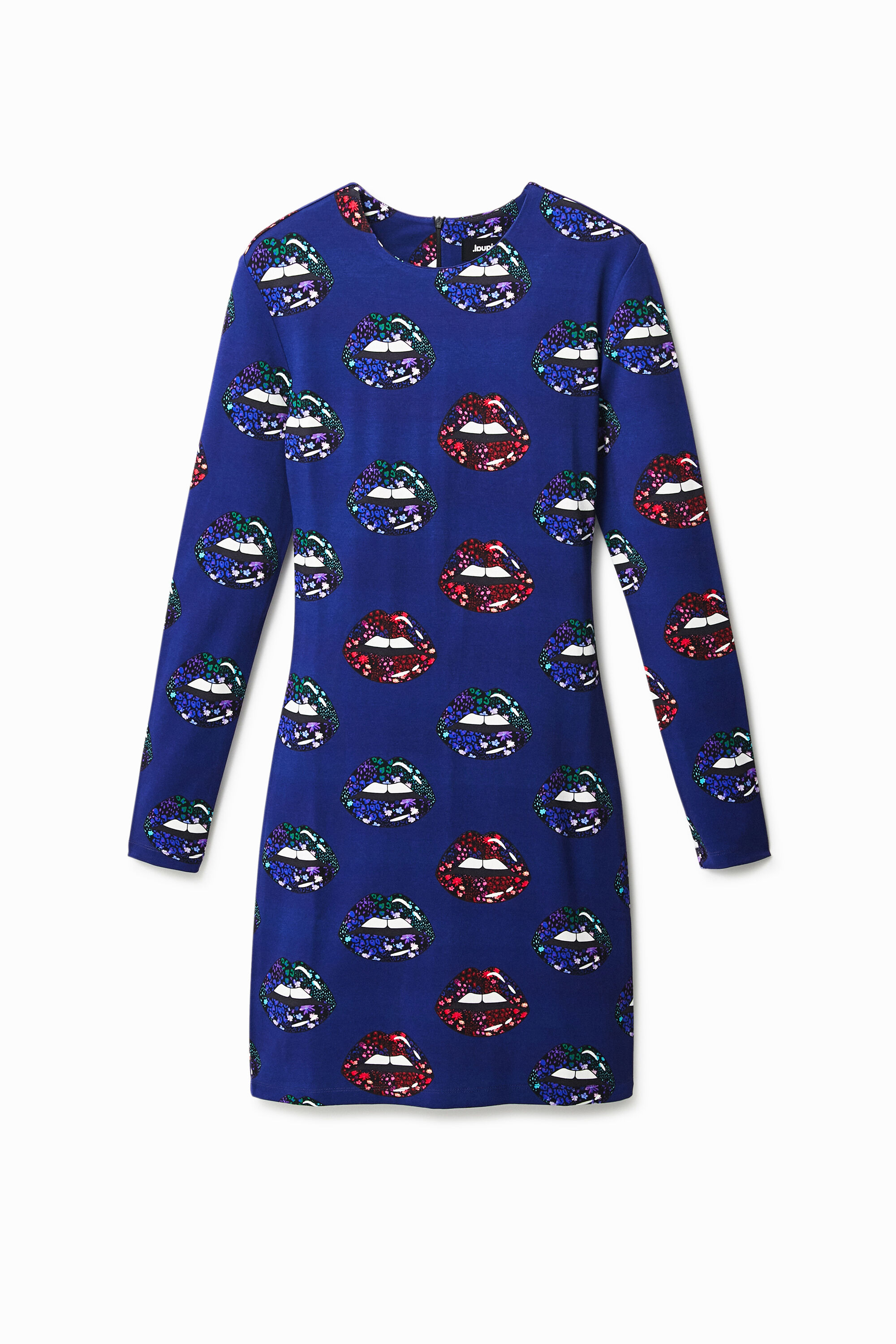 Vestido corto slim labios