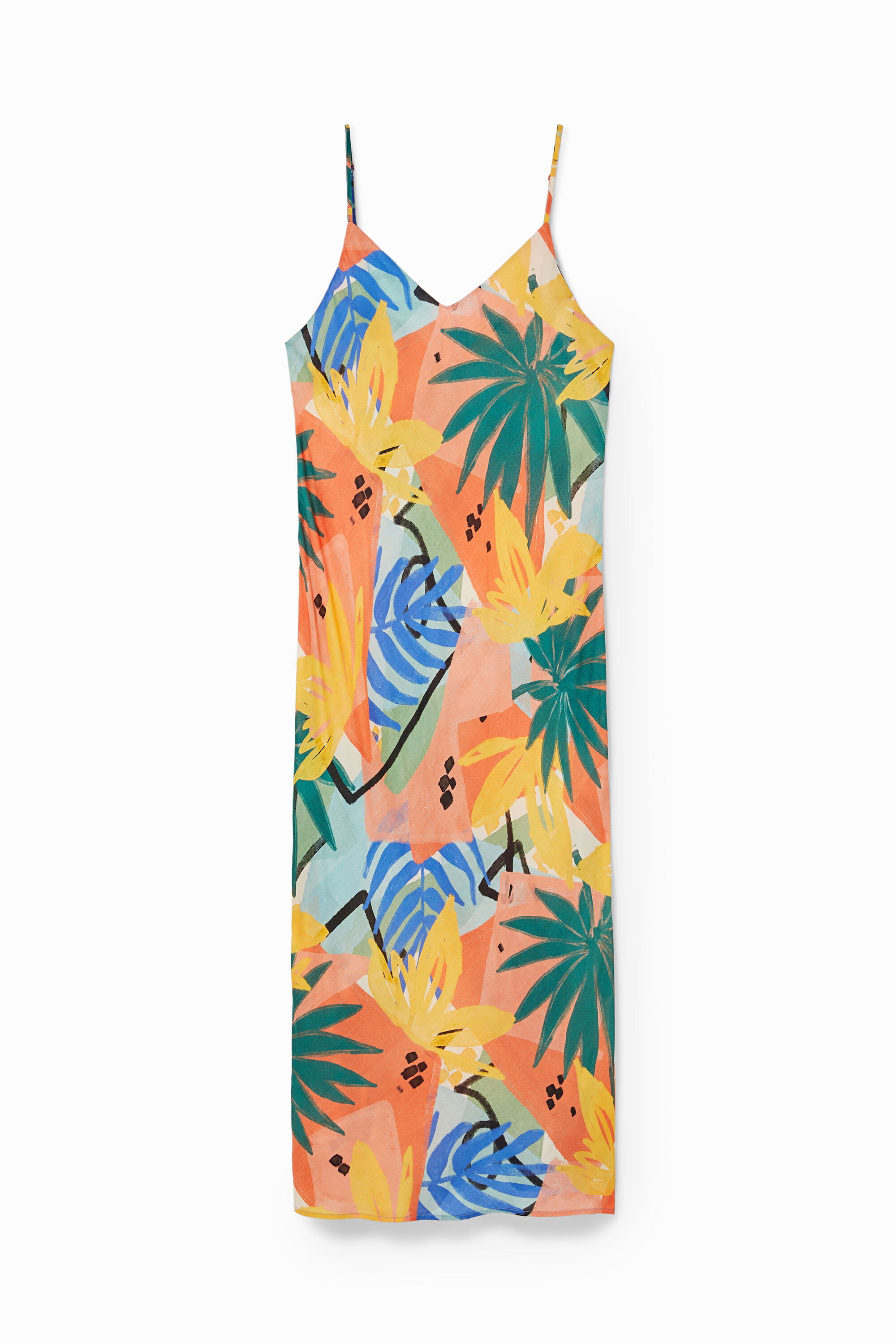 Camis&oacute;n largo tirantes estampado