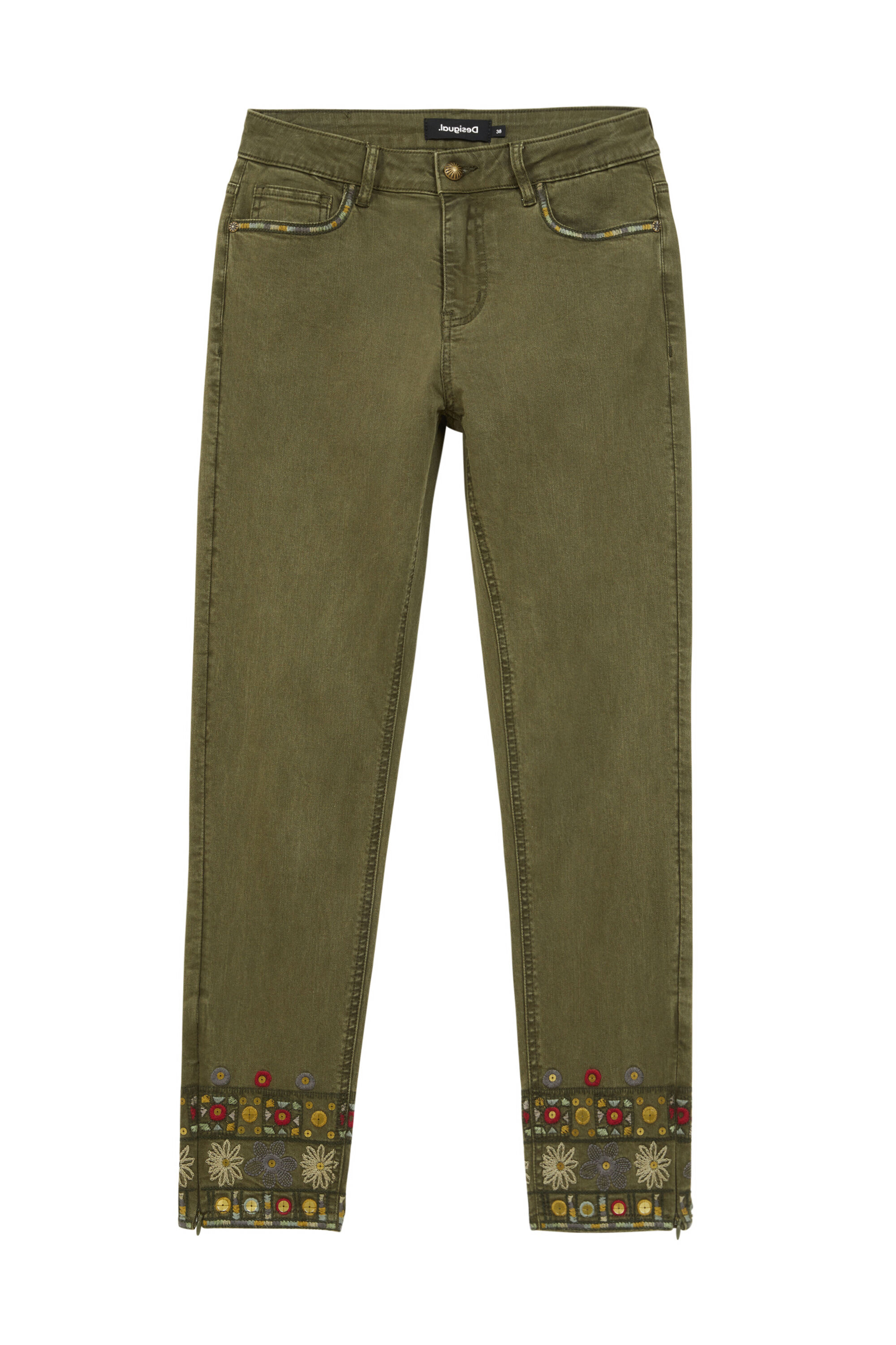 Pantal&oacute;n skinny tobillero