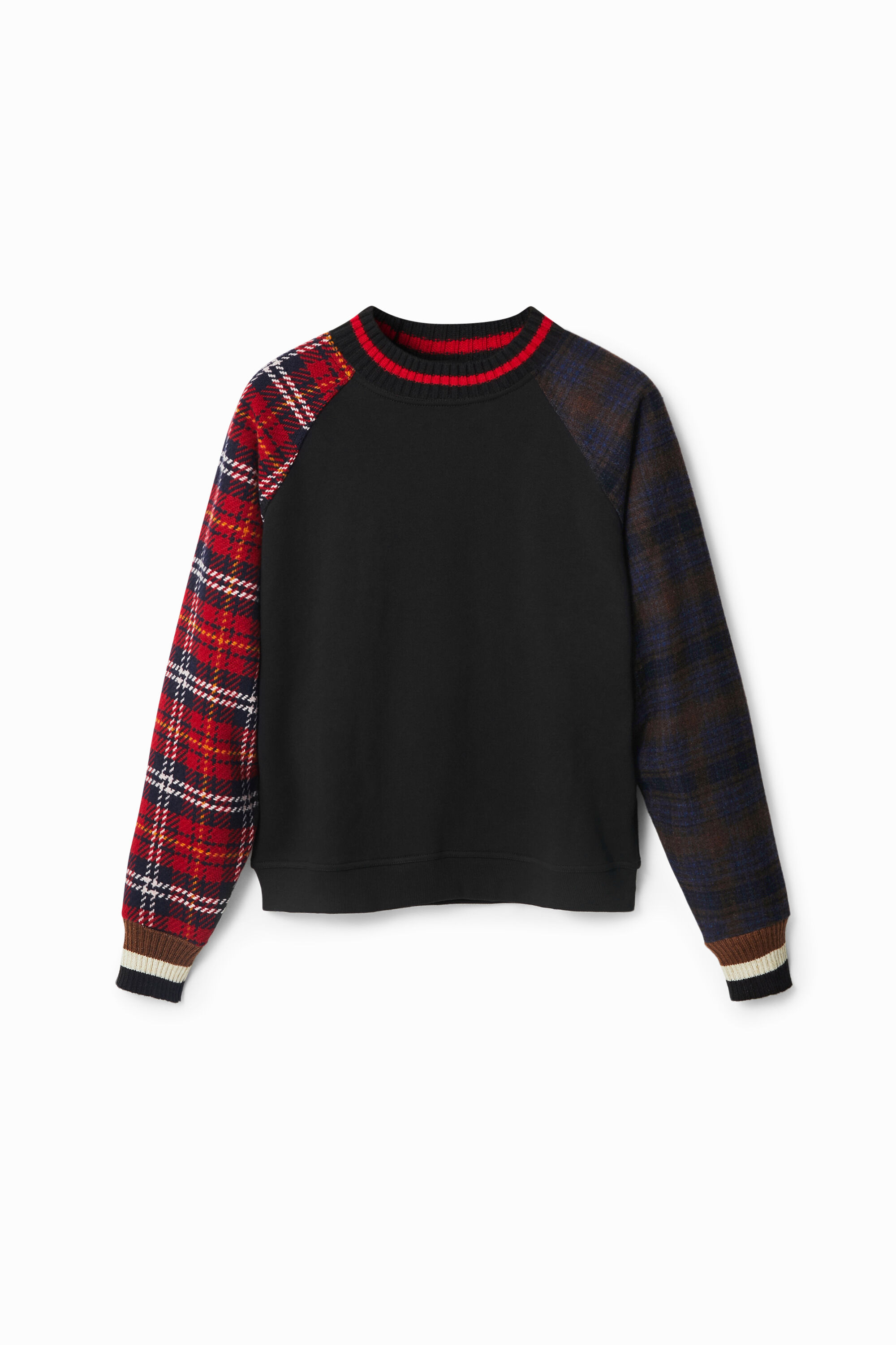 Sudadera mangas tart&aacute;n
