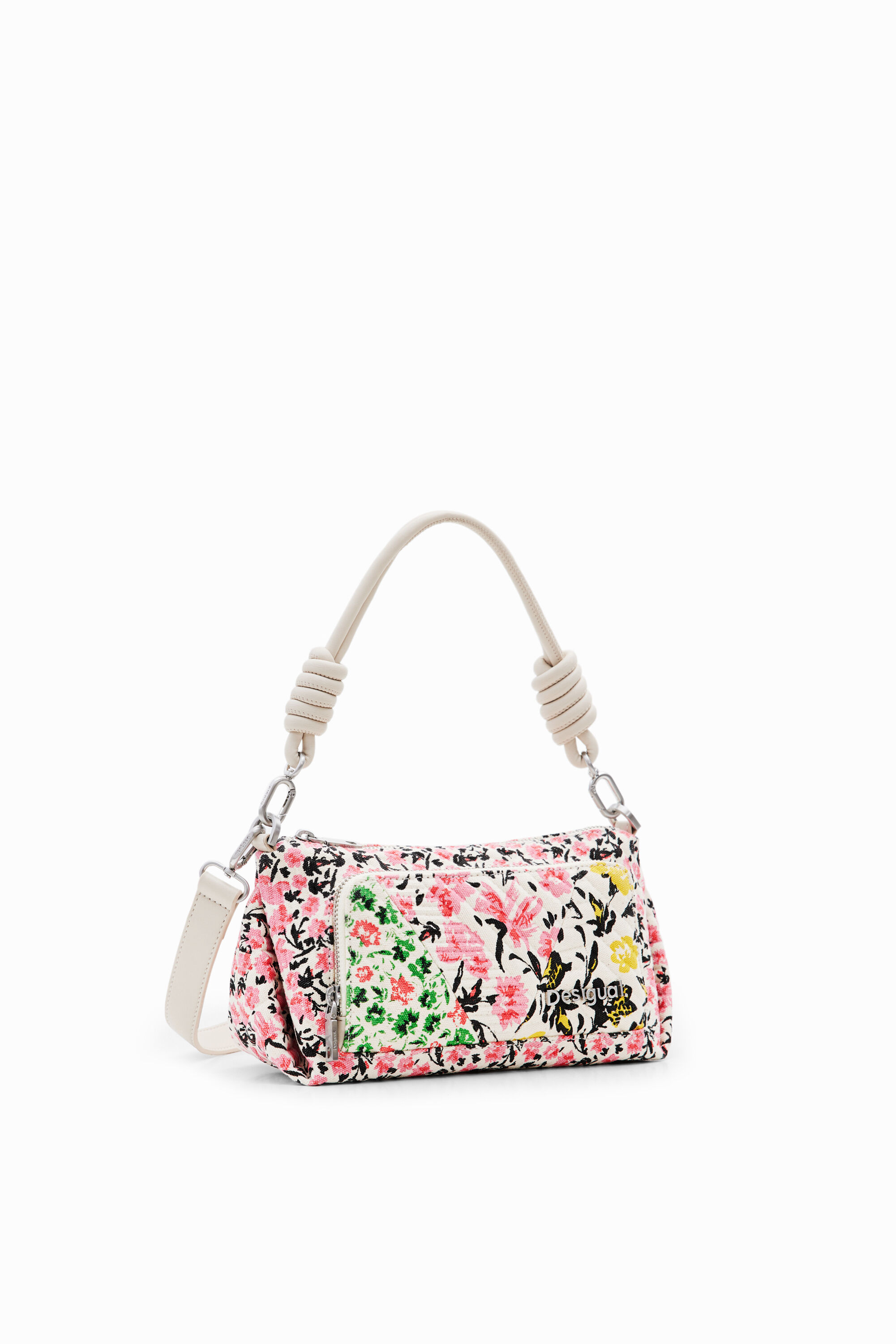 Bandolera S canvas flores