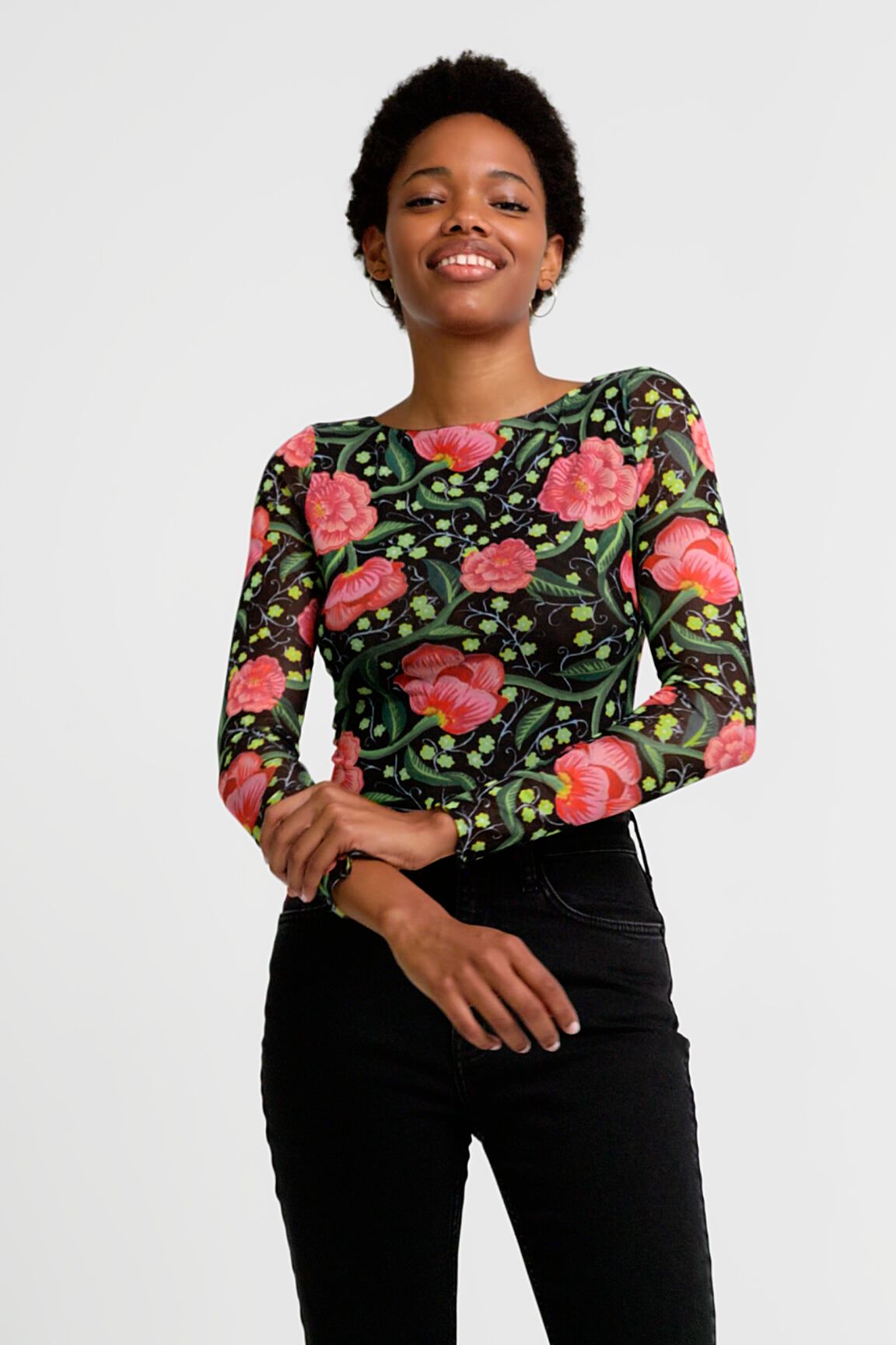 Body slim floral