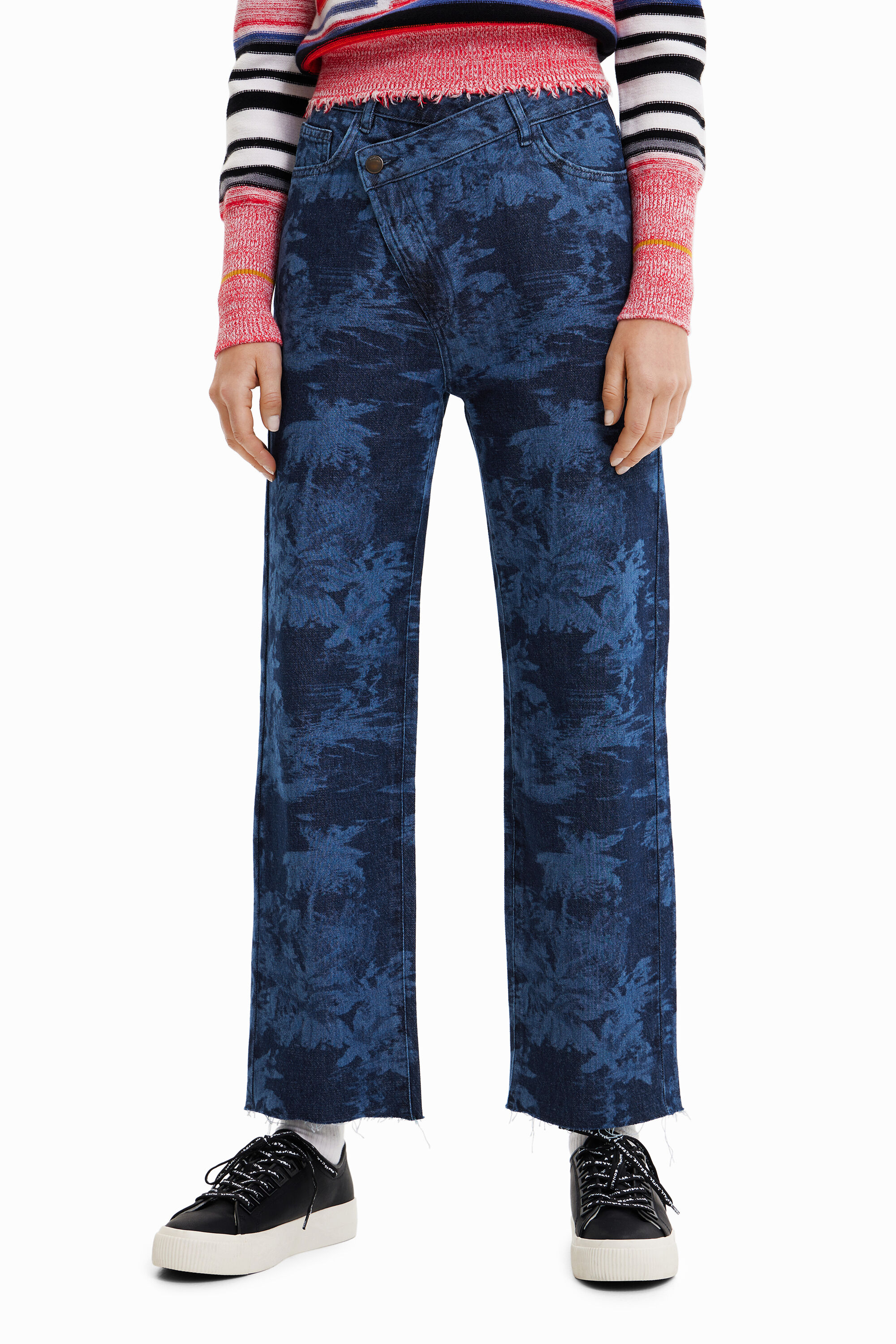 Vaqueros Boyfriend twisted palmeras